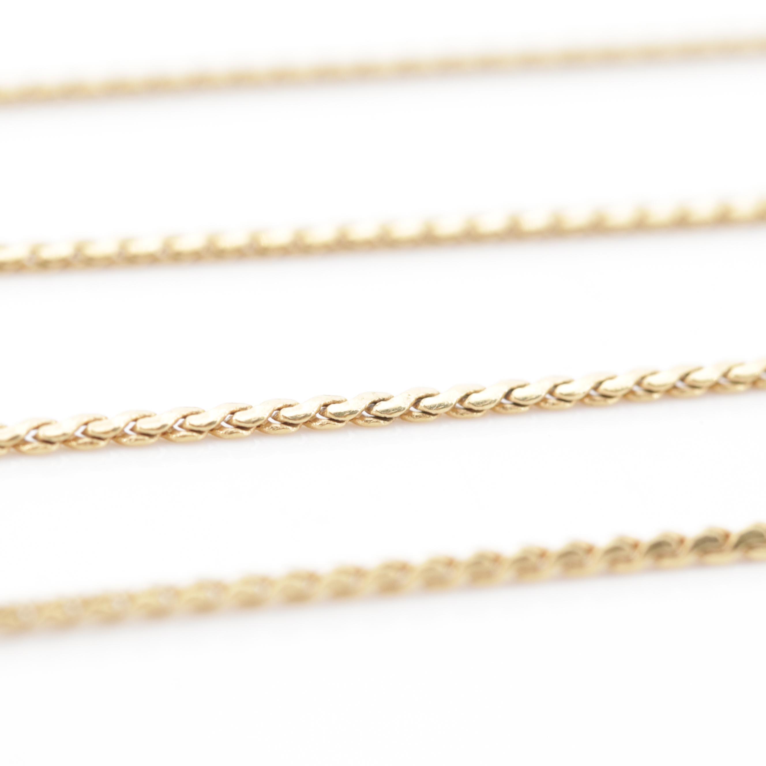 18K Yellow Gold "S" Link Chain