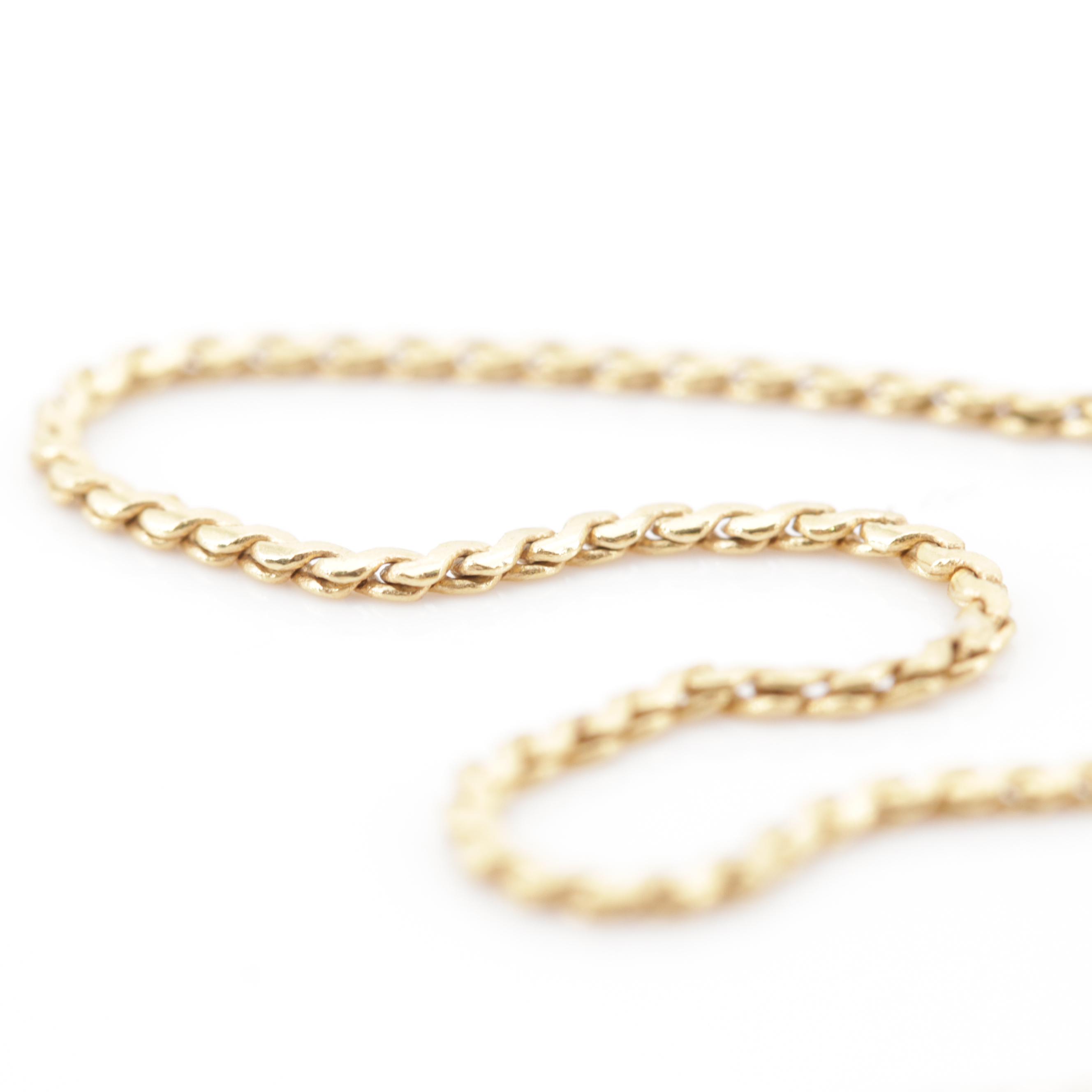 18K Yellow Gold "S" Link Chain