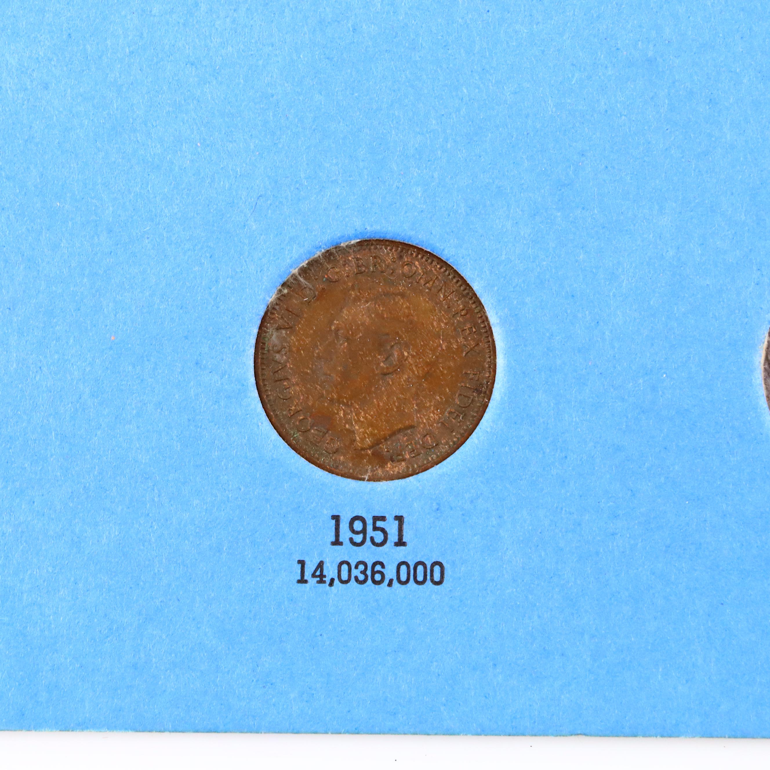 British Coin Collection in Four Whitman Coin Folders