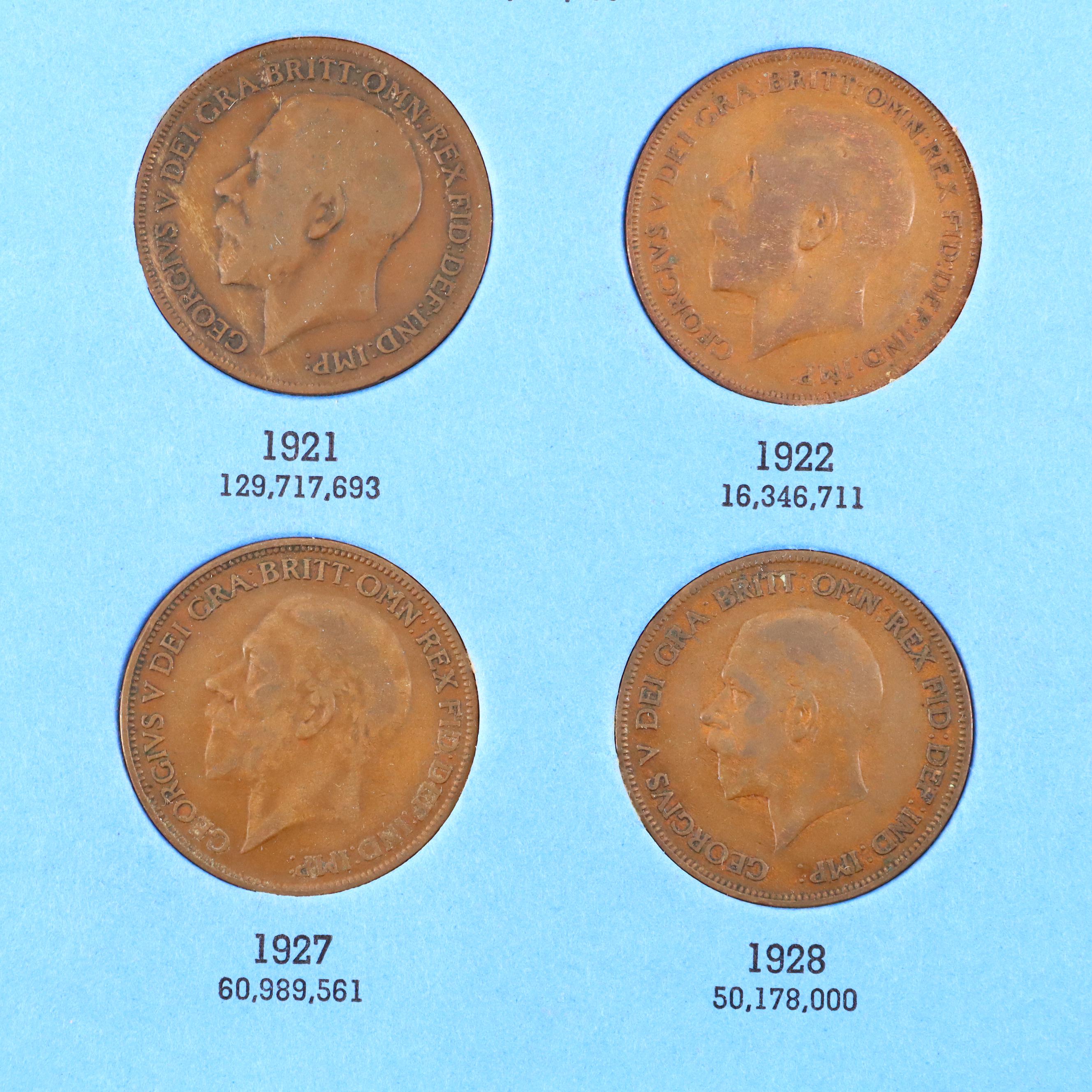 British Coin Collection in Four Whitman Coin Folders