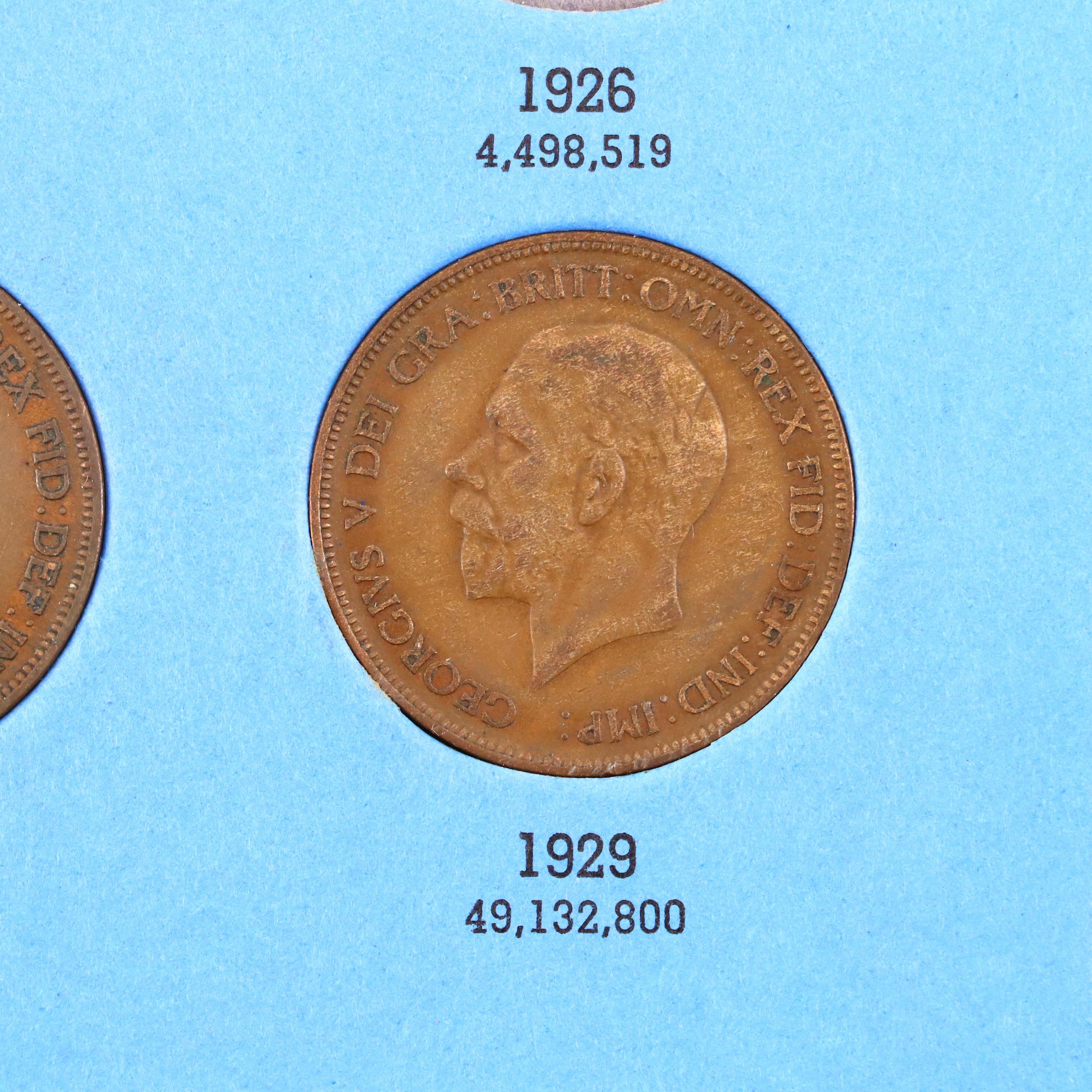 British Coin Collection in Four Whitman Coin Folders