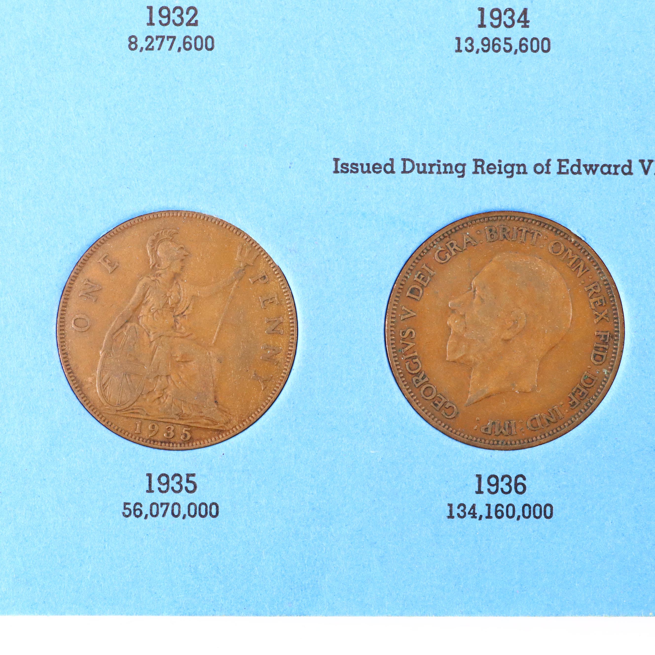 British Coin Collection in Four Whitman Coin Folders