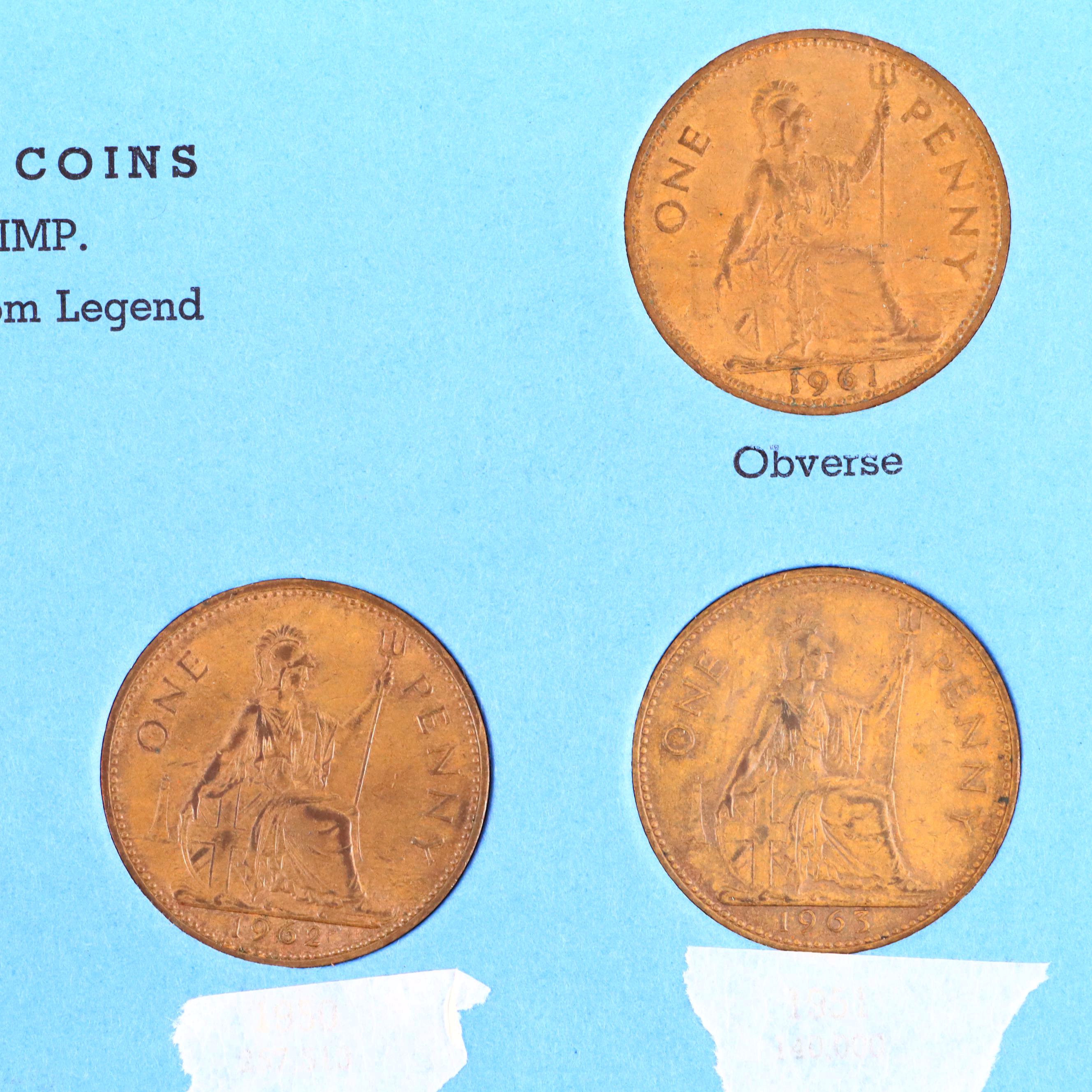 British Coin Collection in Four Whitman Coin Folders