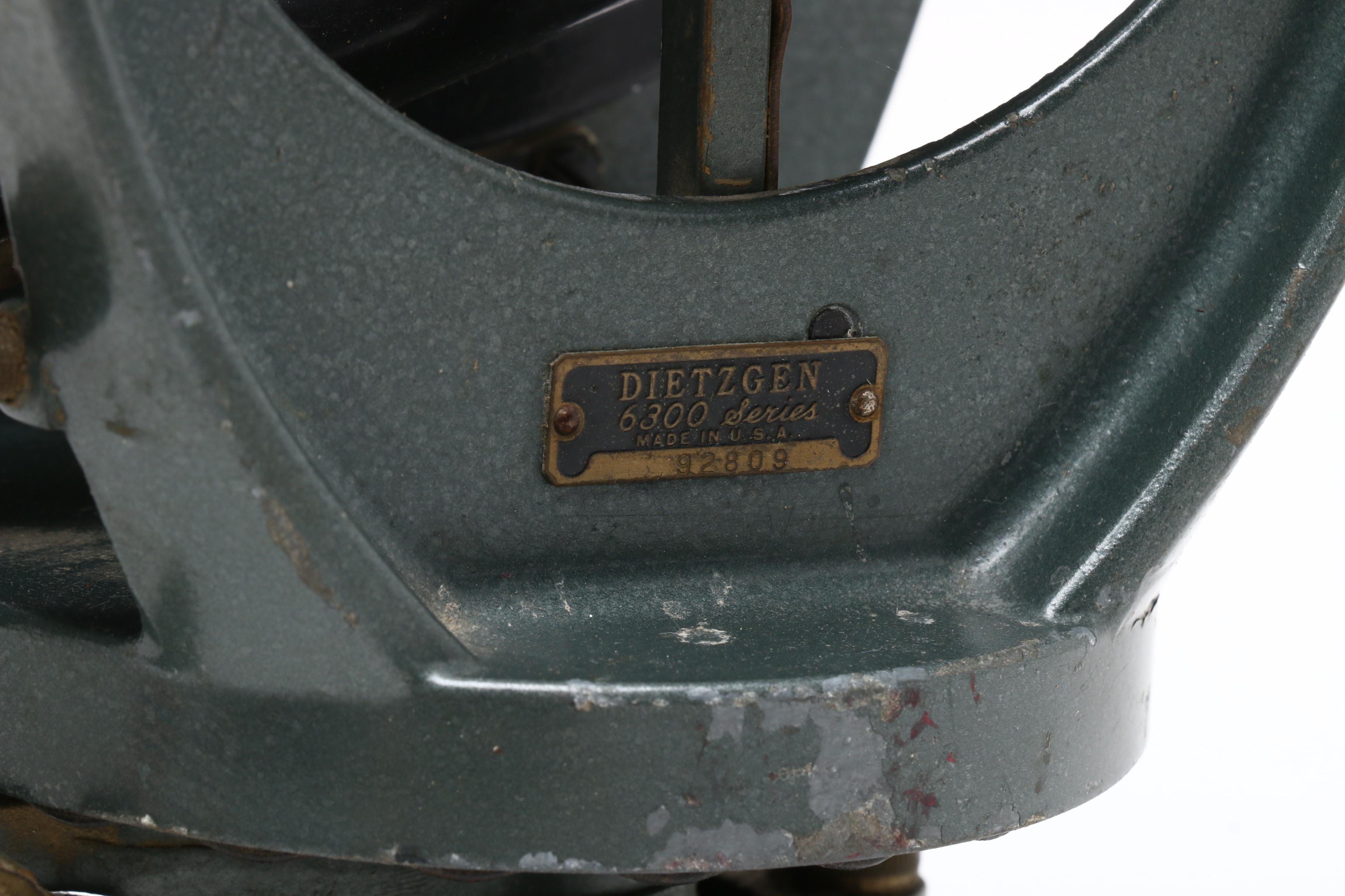 Dietzgen Surveying Transit Theodolite Scope, Mid-Century