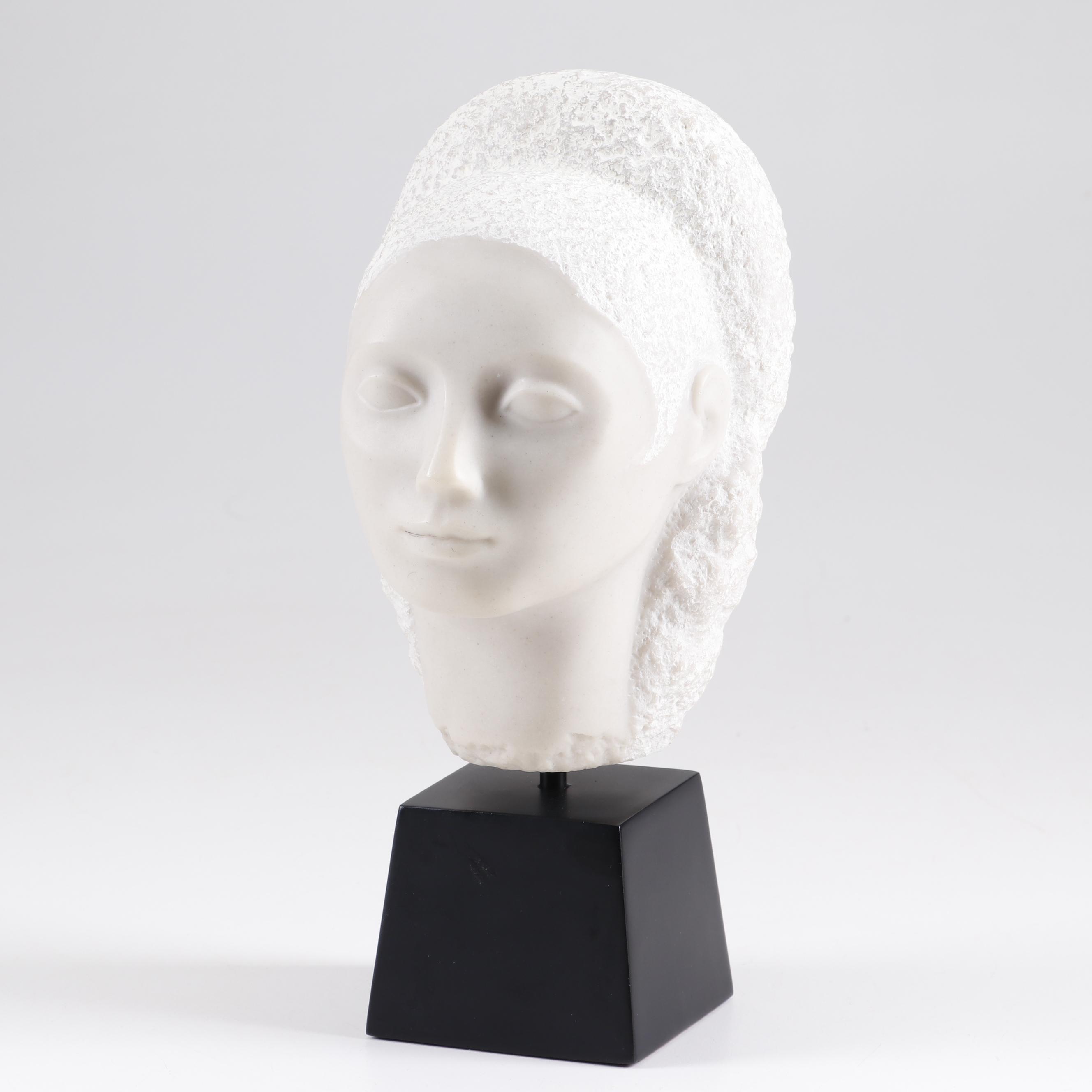 Isabel Case Borgatta Marble Portrait Bust