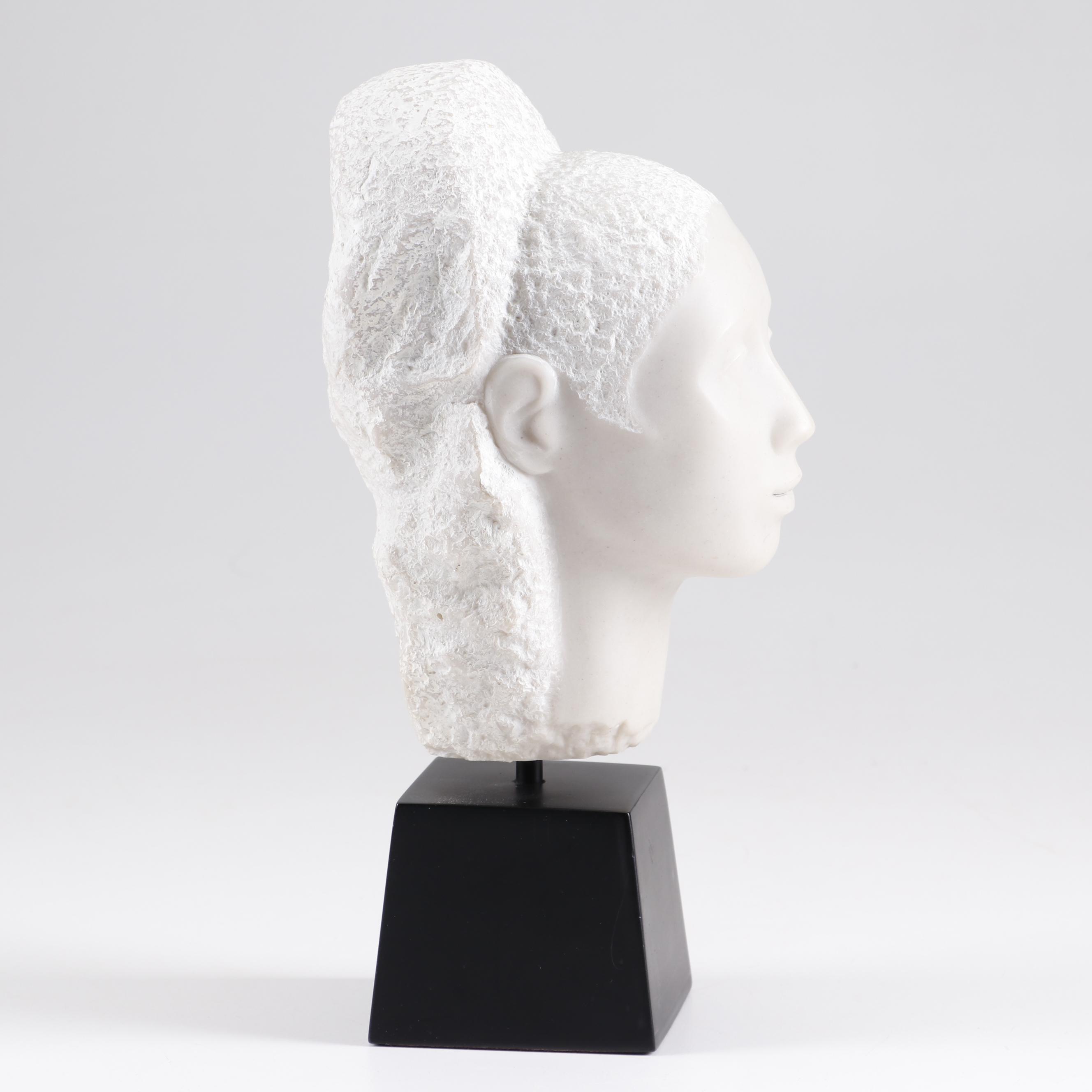 Isabel Case Borgatta Marble Portrait Bust