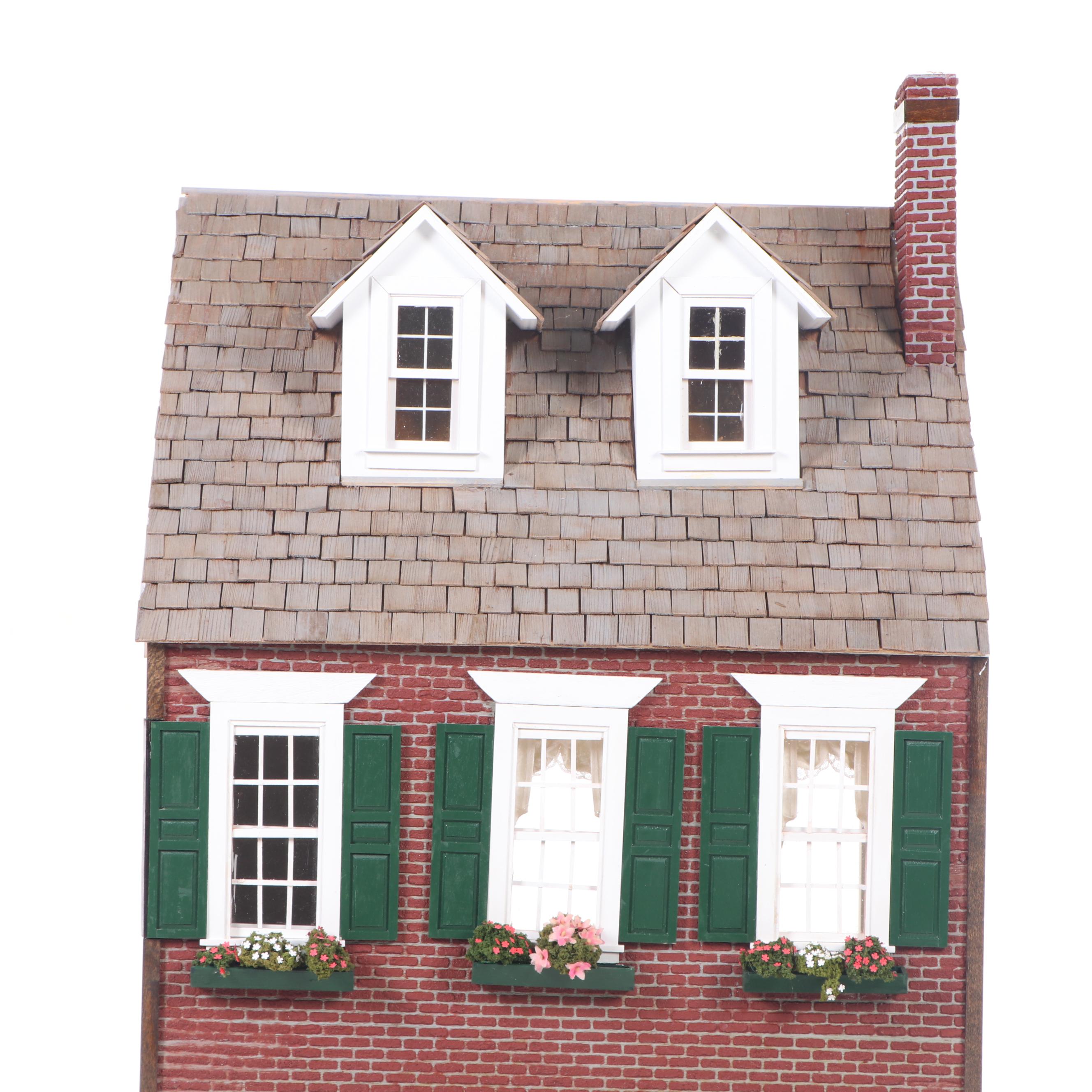 Handmade Electrified Dollhouse with Accessories