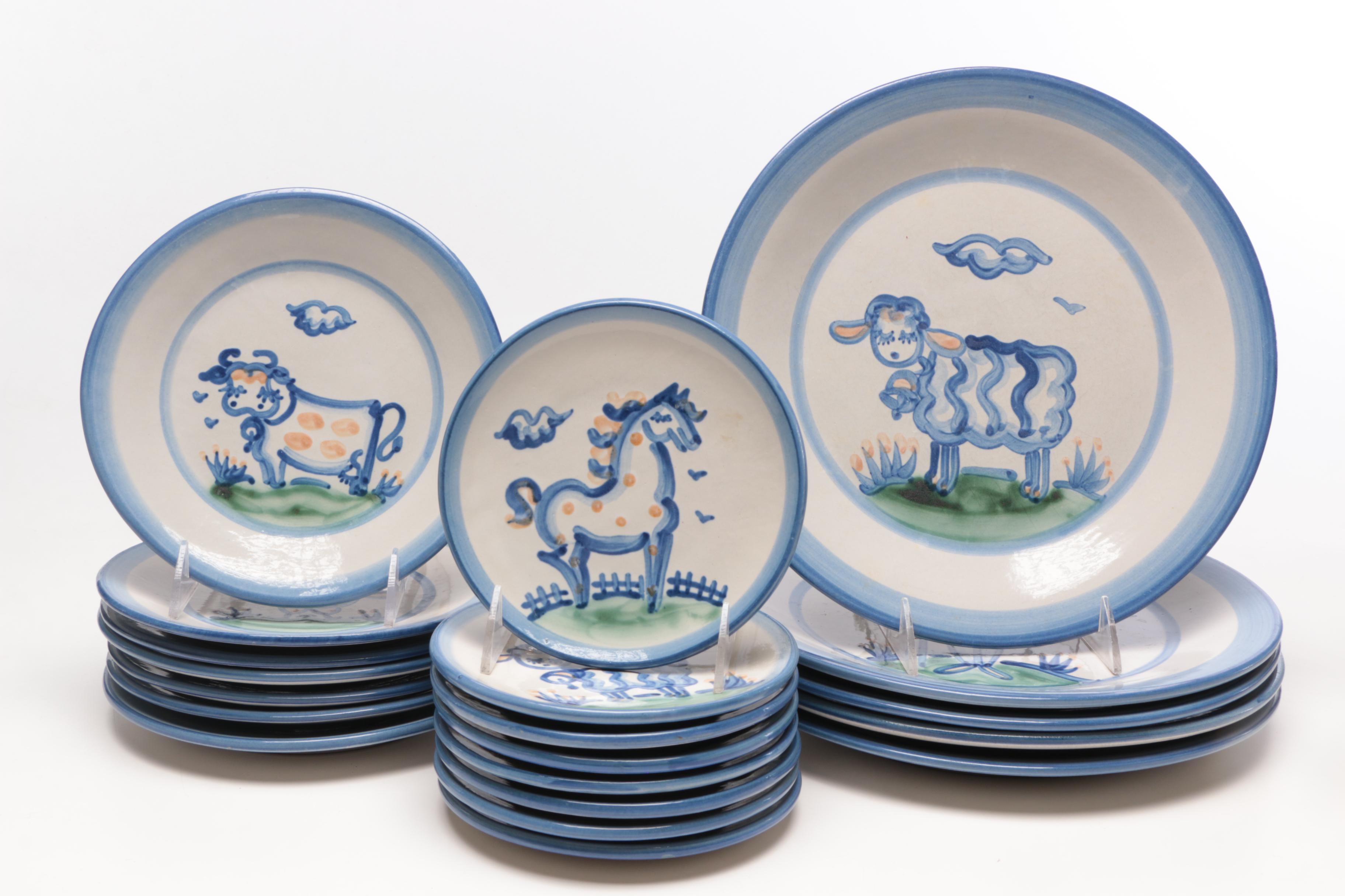 M.A. Hadley Pottery "Country" Stoneware Dinner and Serveware