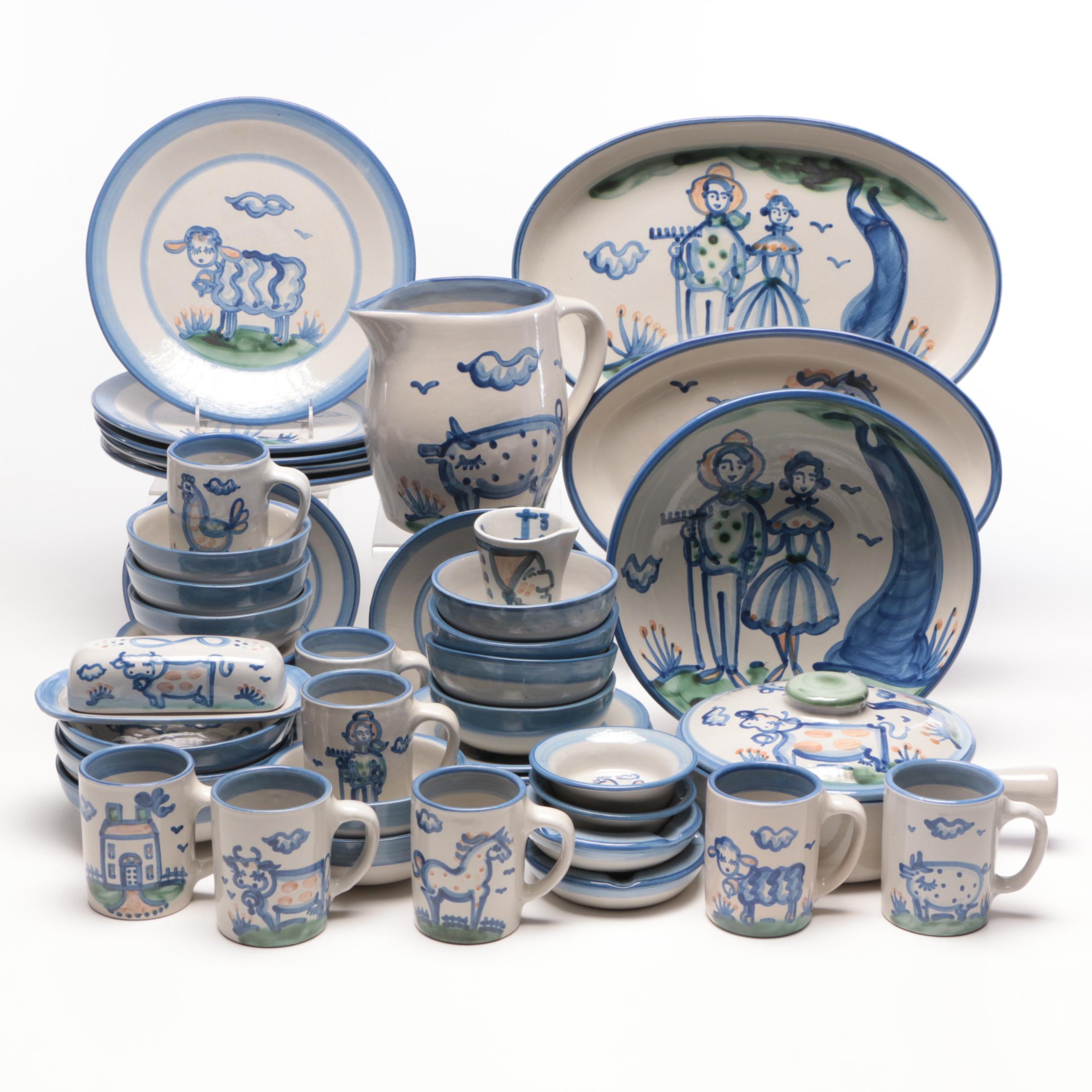 M.A. Hadley Pottery "Country" Stoneware Dinner and Serveware