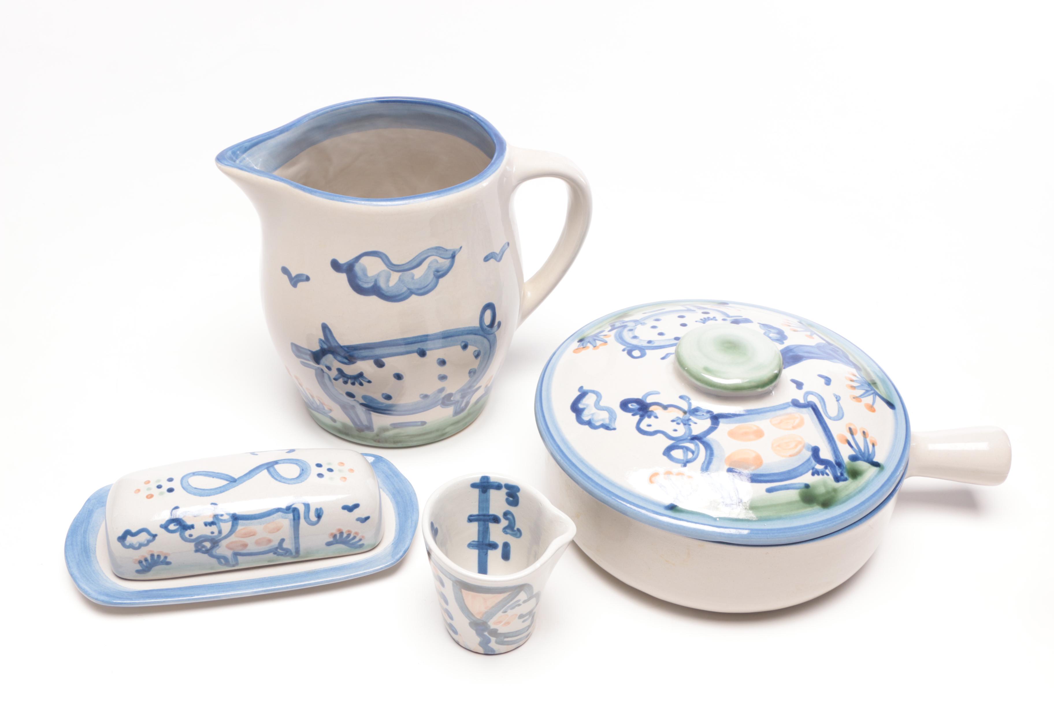 M.A. Hadley Pottery "Country" Stoneware Dinner and Serveware