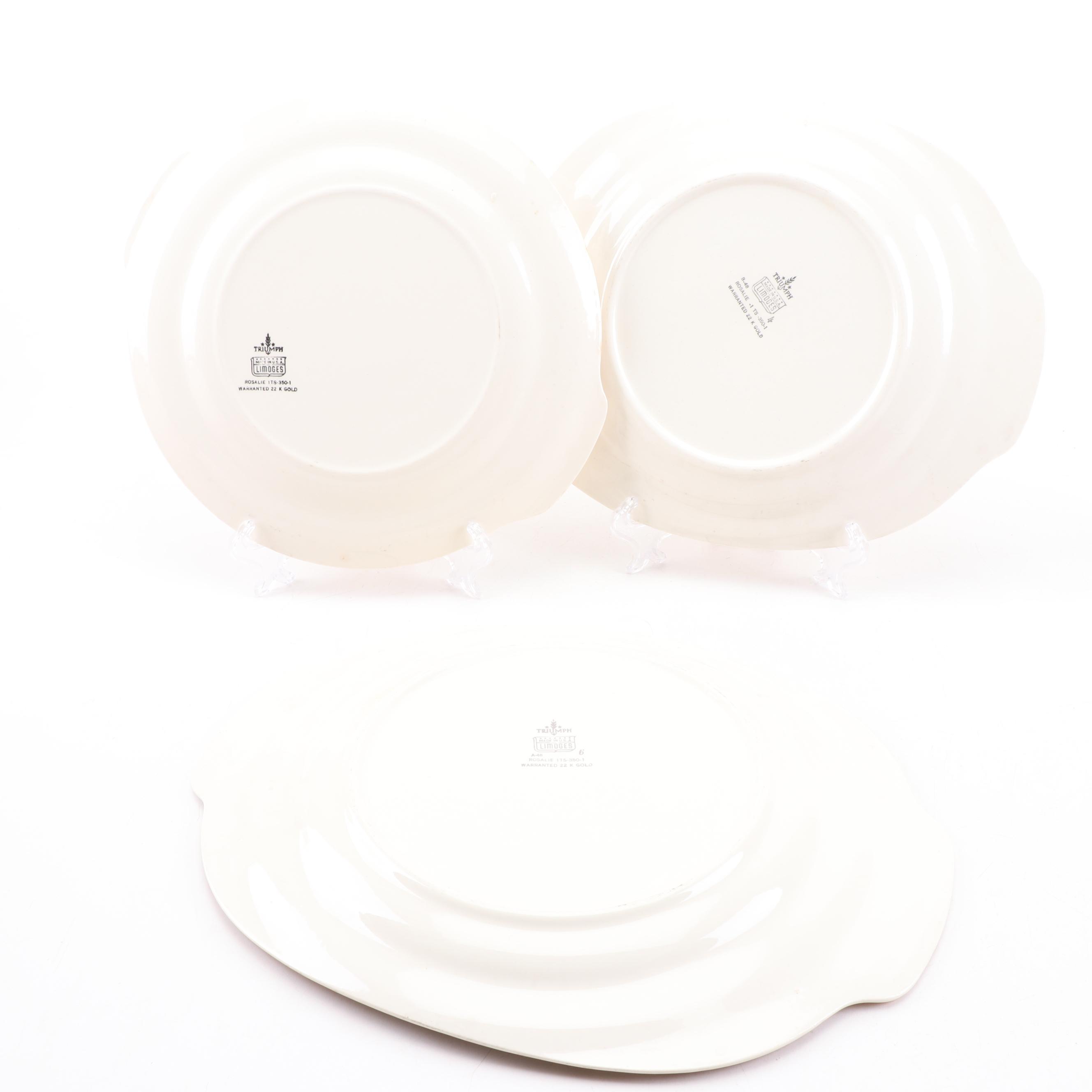 Triumph Limoges "Rosalie" Porcelain Dinnerware