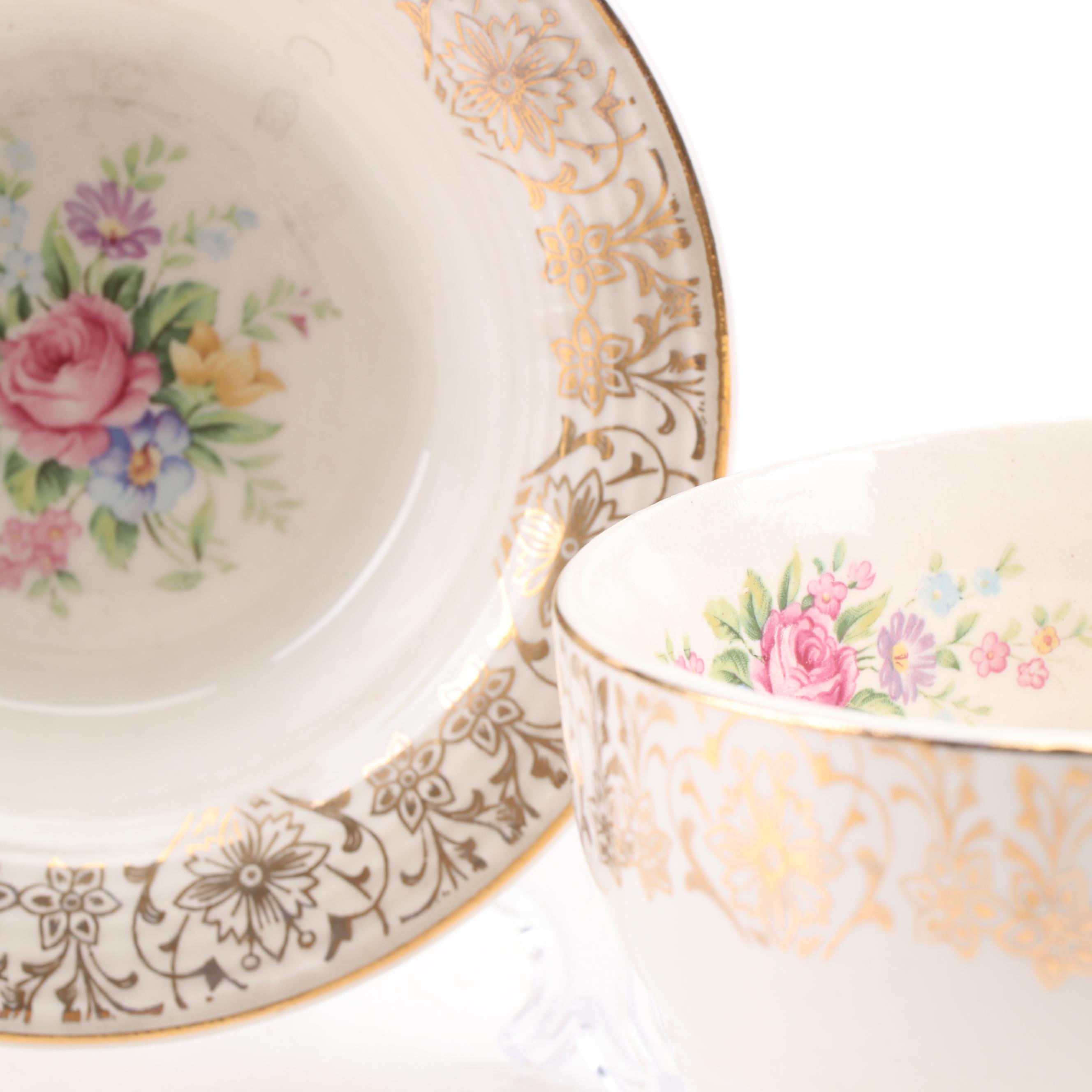 Triumph Limoges "Rosalie" Porcelain Dinnerware