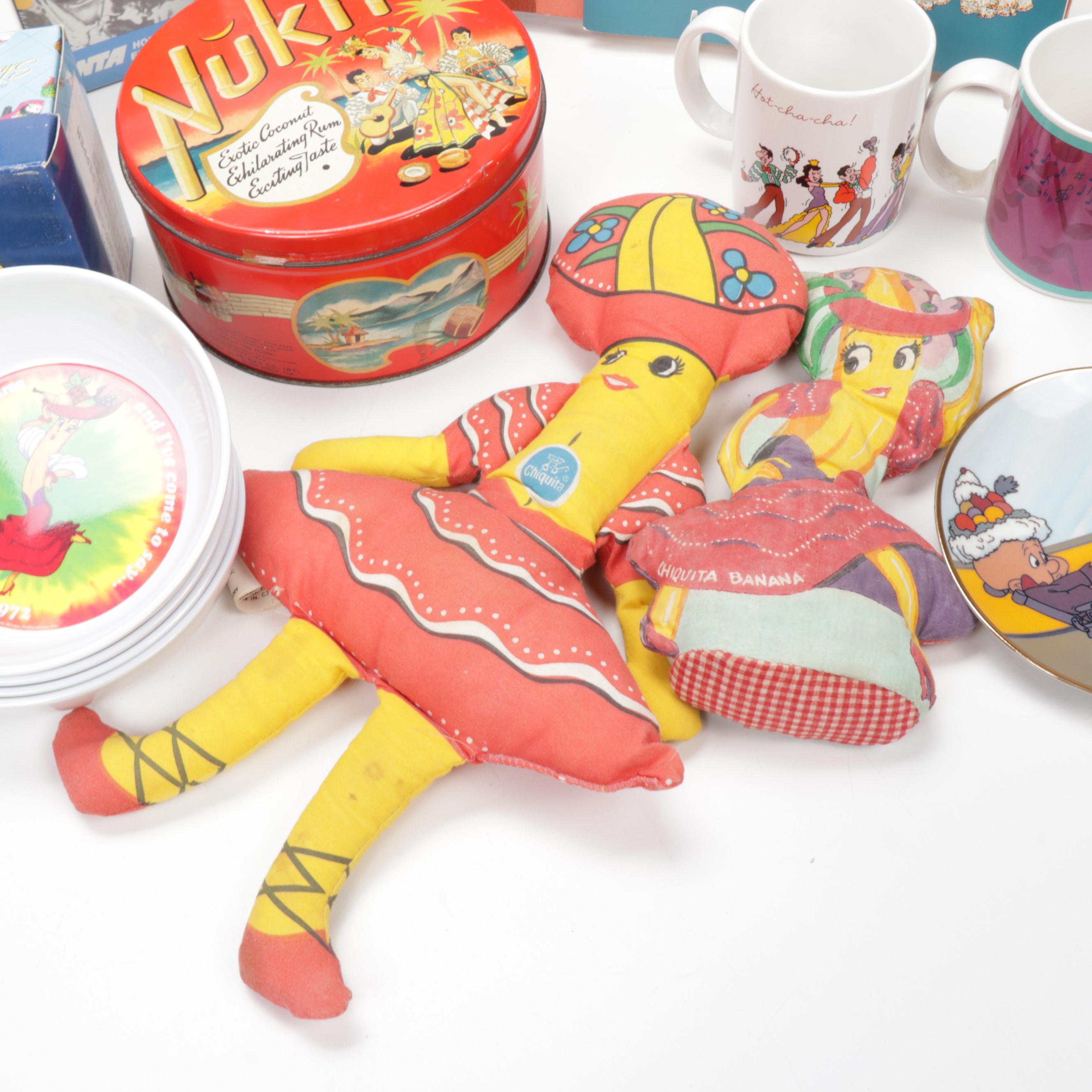 Chiquita Banana and Carmen Miranda Advertising Memorabilia