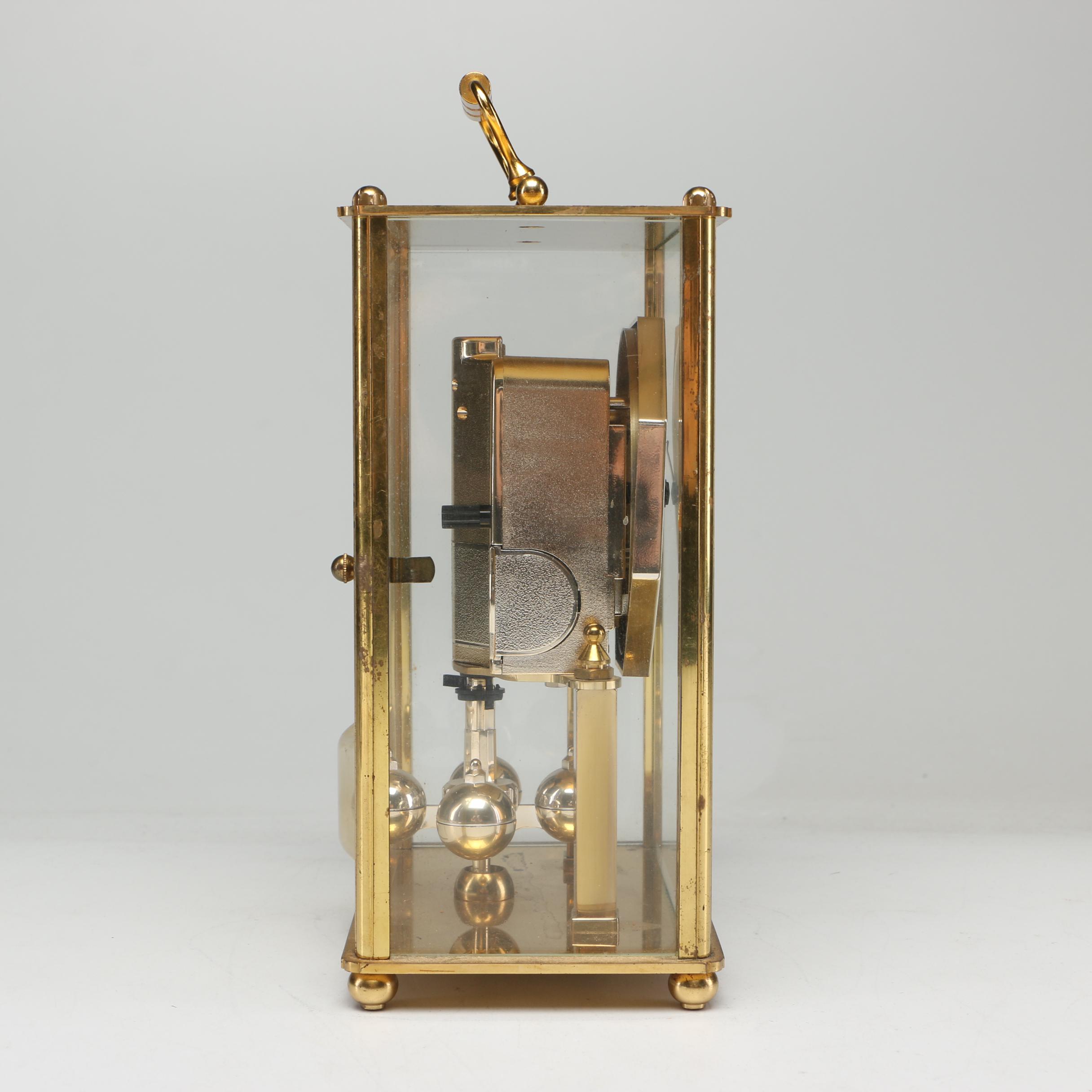 Kundo Quartz Anniversary Clock with Brass Case, Late 20th Century