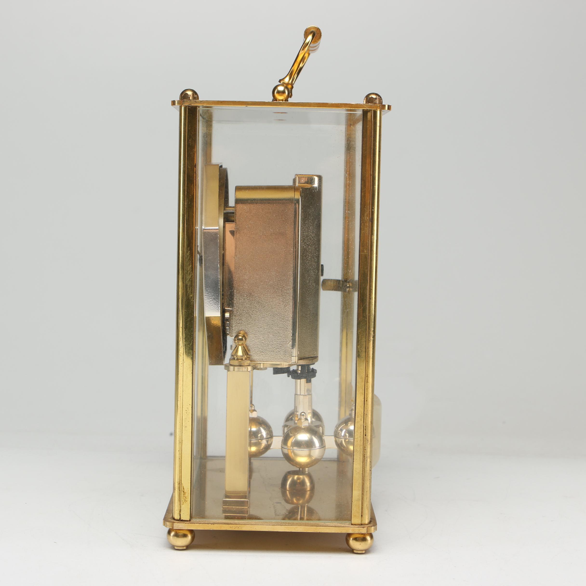 Kundo Quartz Anniversary Clock with Brass Case, Late 20th Century