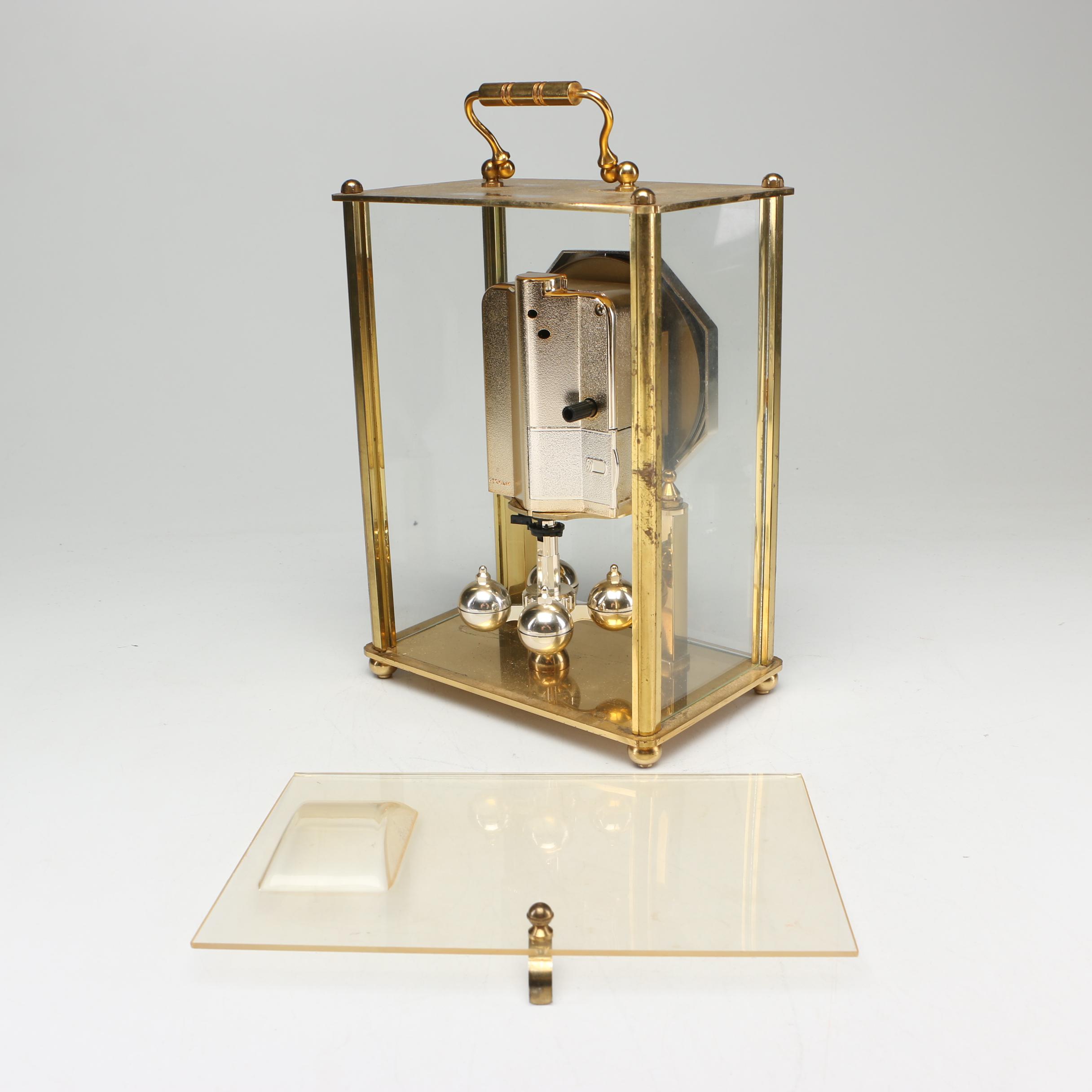 Kundo Quartz Anniversary Clock with Brass Case, Late 20th Century