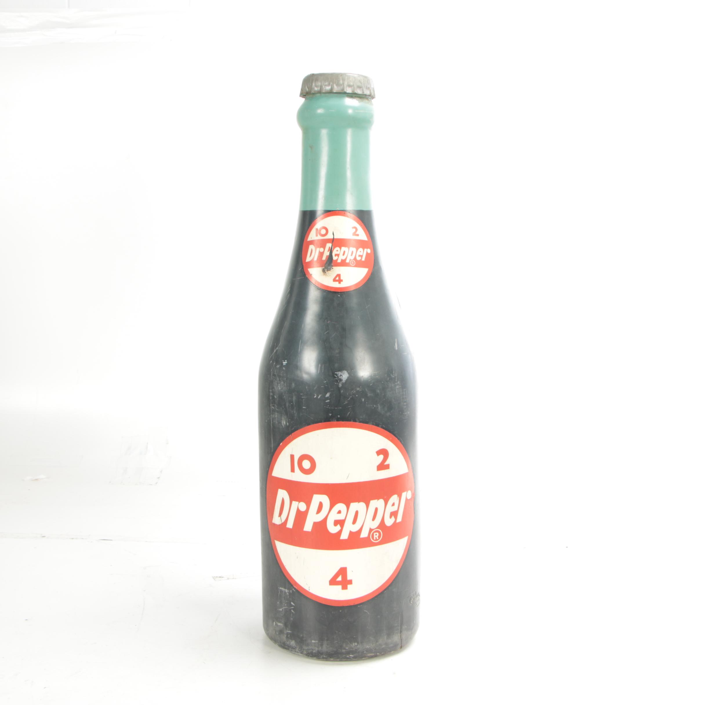 Dr. Pepper Soda Pop 48" Bottle Display by Century Specialty, 1950s Vintage