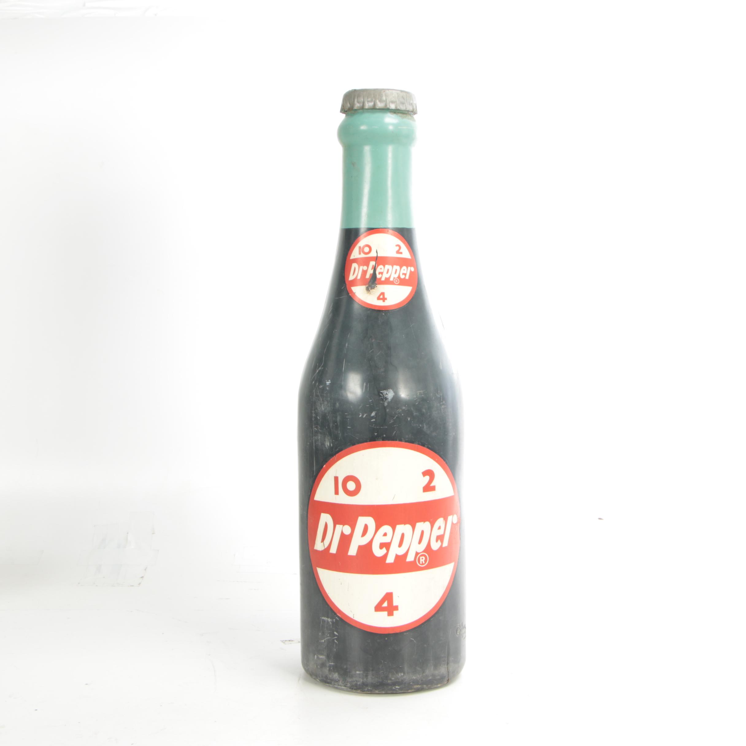 Dr. Pepper Soda Pop 48" Bottle Display by Century Specialty, 1950s Vintage