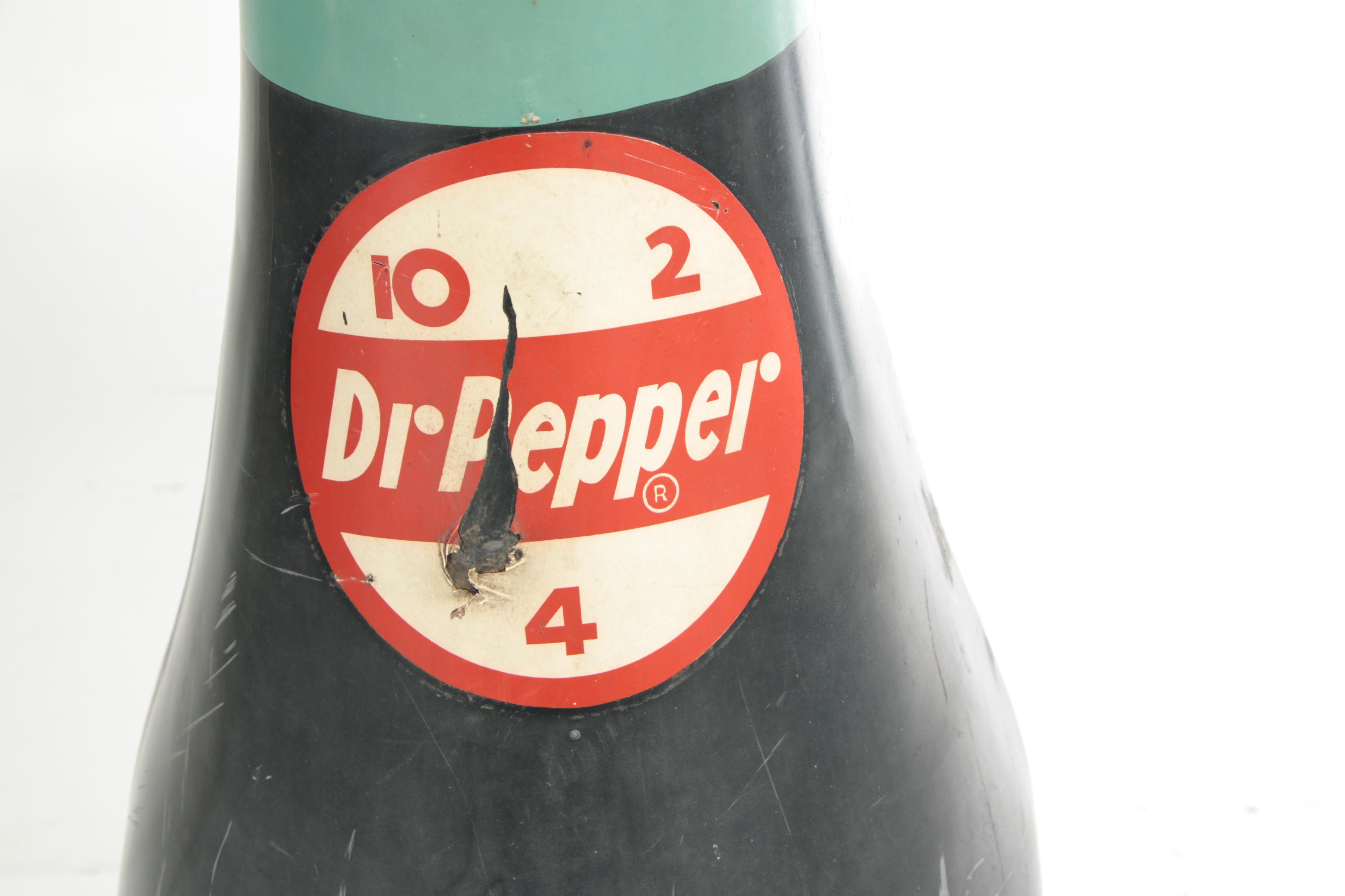 Dr. Pepper Soda Pop 48" Bottle Display by Century Specialty, 1950s Vintage
