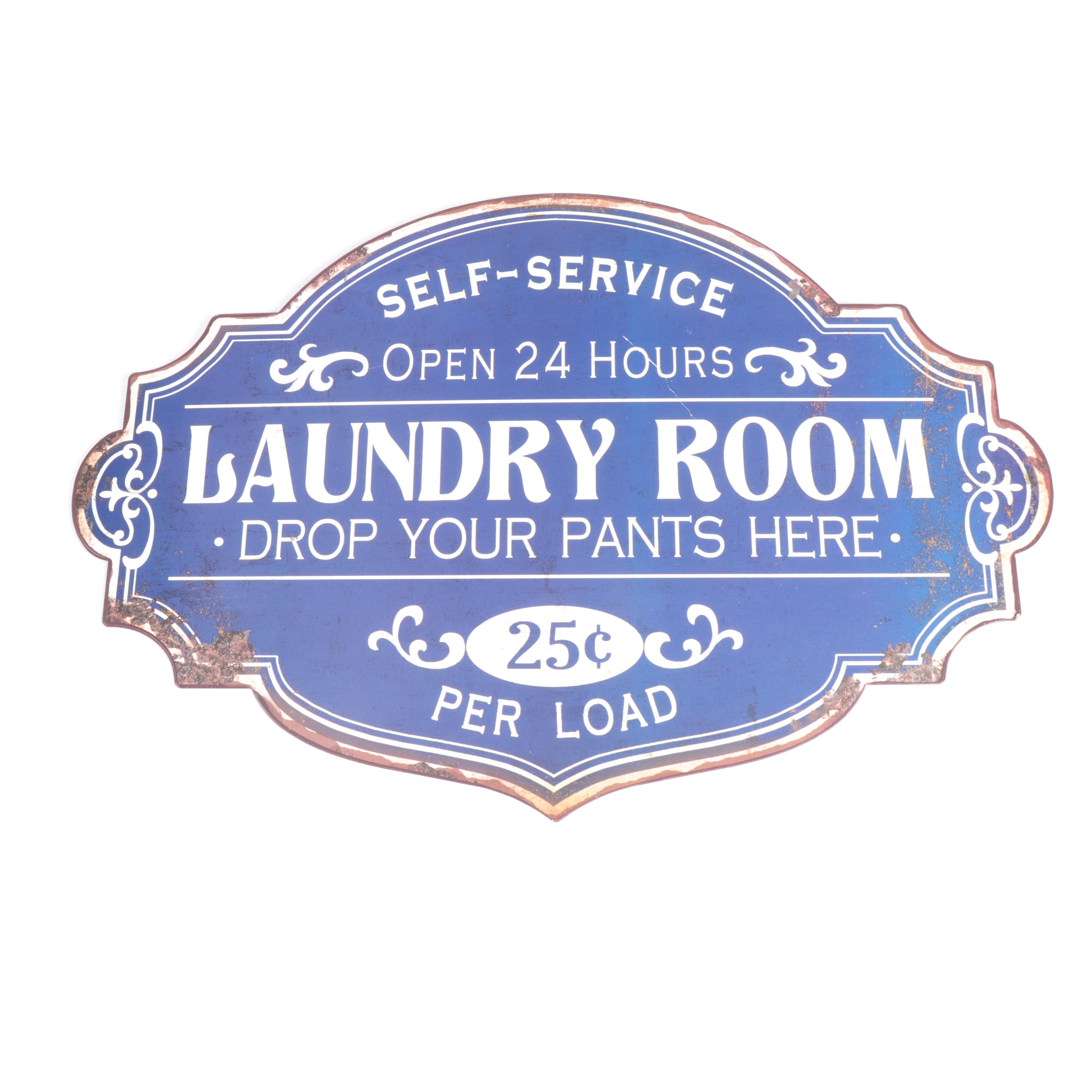 Contemporary Laundry Room Sign