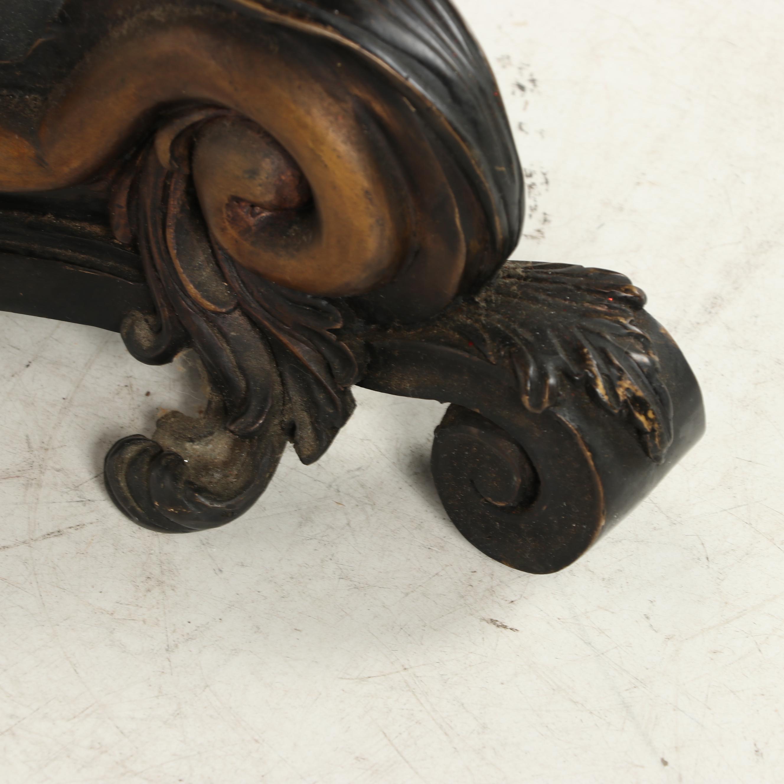 Bronze Lion Andirons