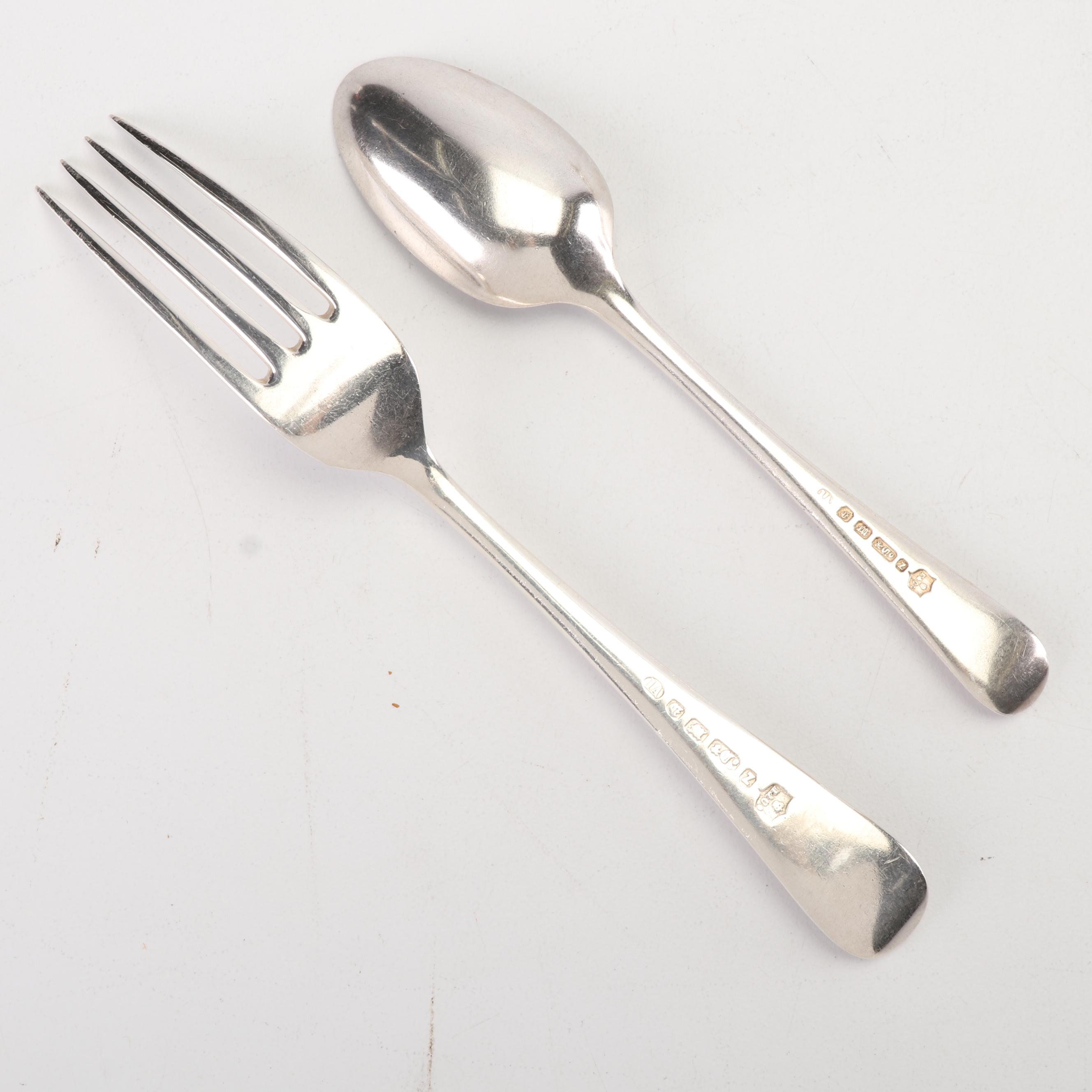 Elkington & Co. Silver Plate "Beaded" Flatware, Circa 1865