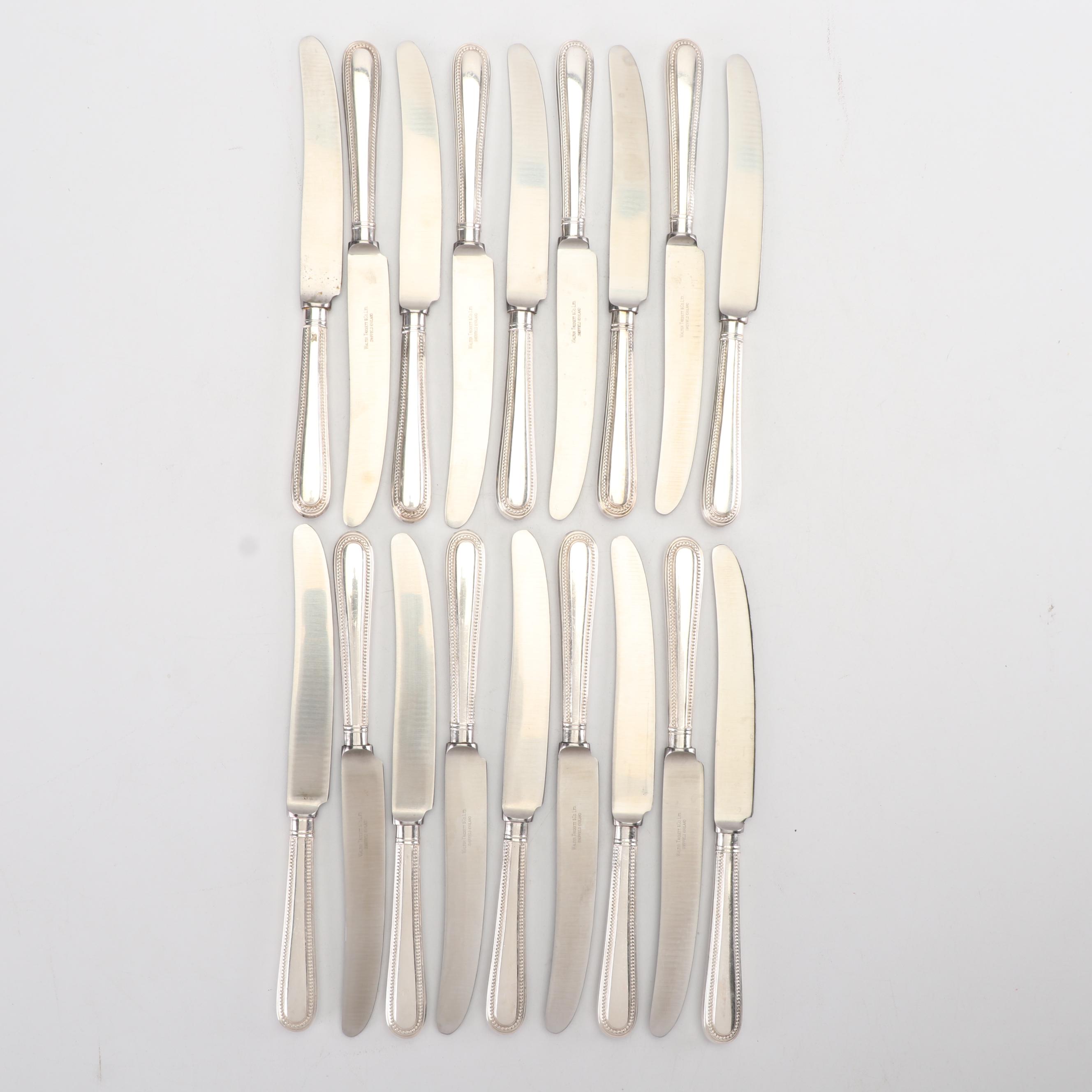 Elkington & Co. Silver Plate "Beaded" Flatware, Circa 1865