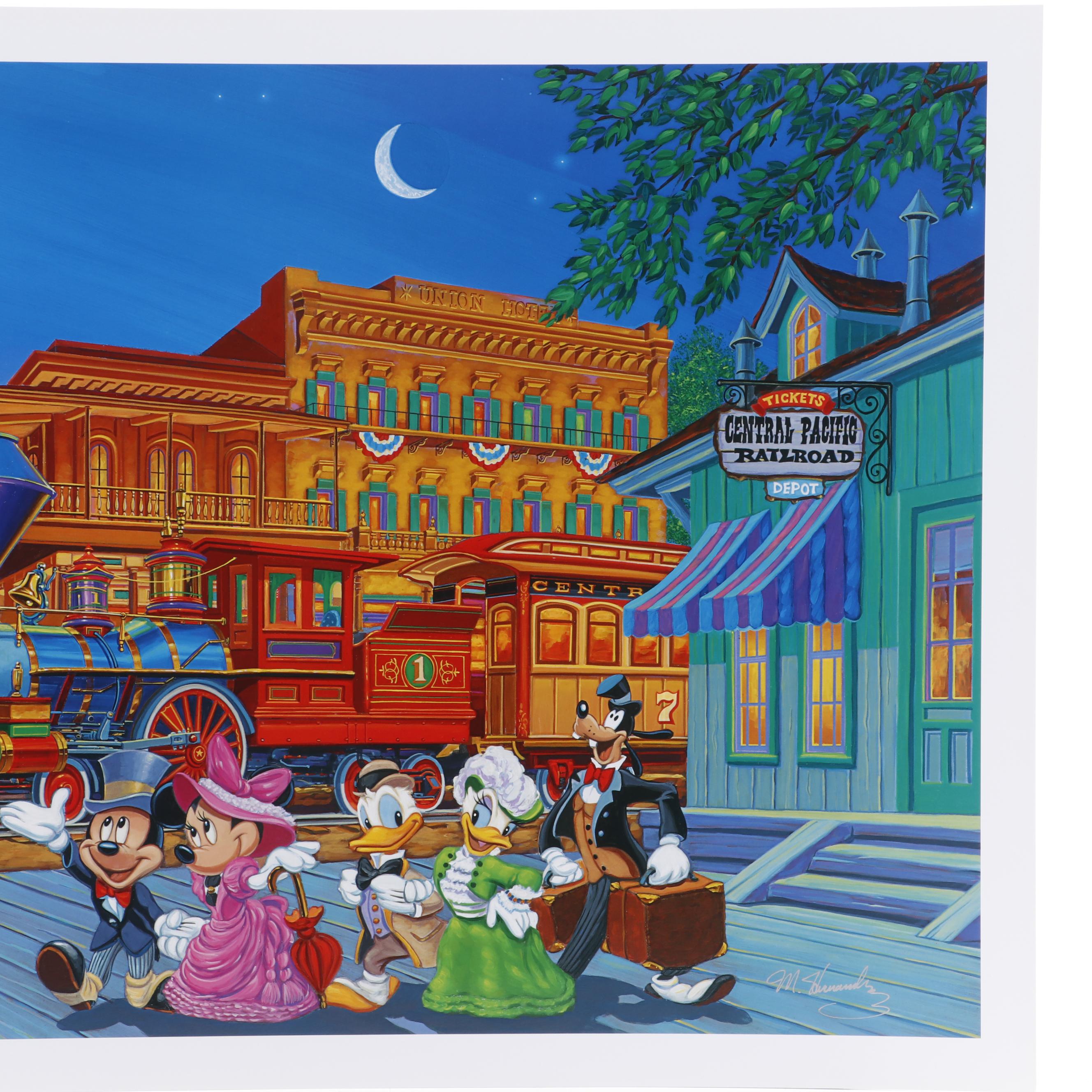 Manny Hernandez Offset Lithograph "Arriving in Style"