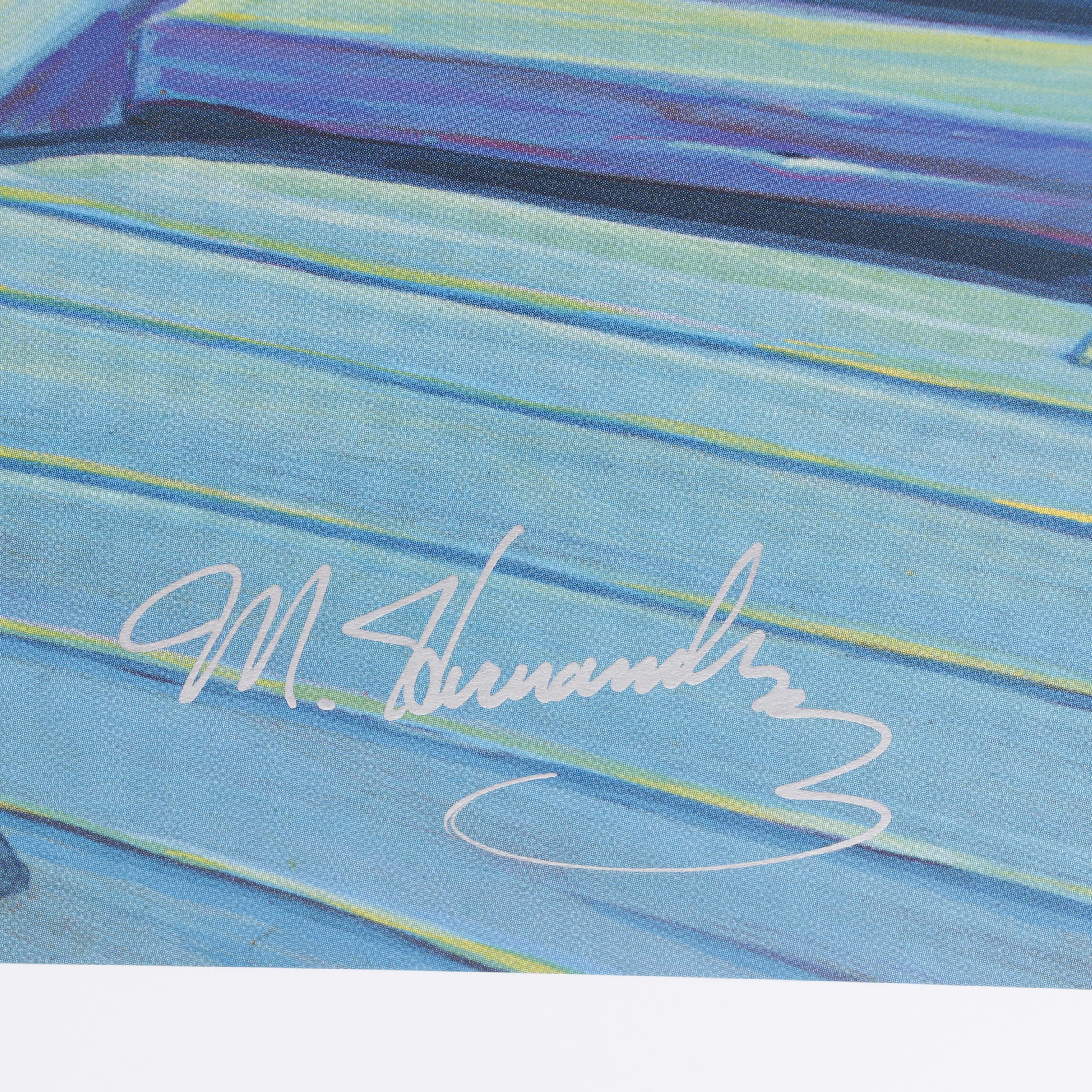 Manny Hernandez Offset Lithograph "Arriving in Style"