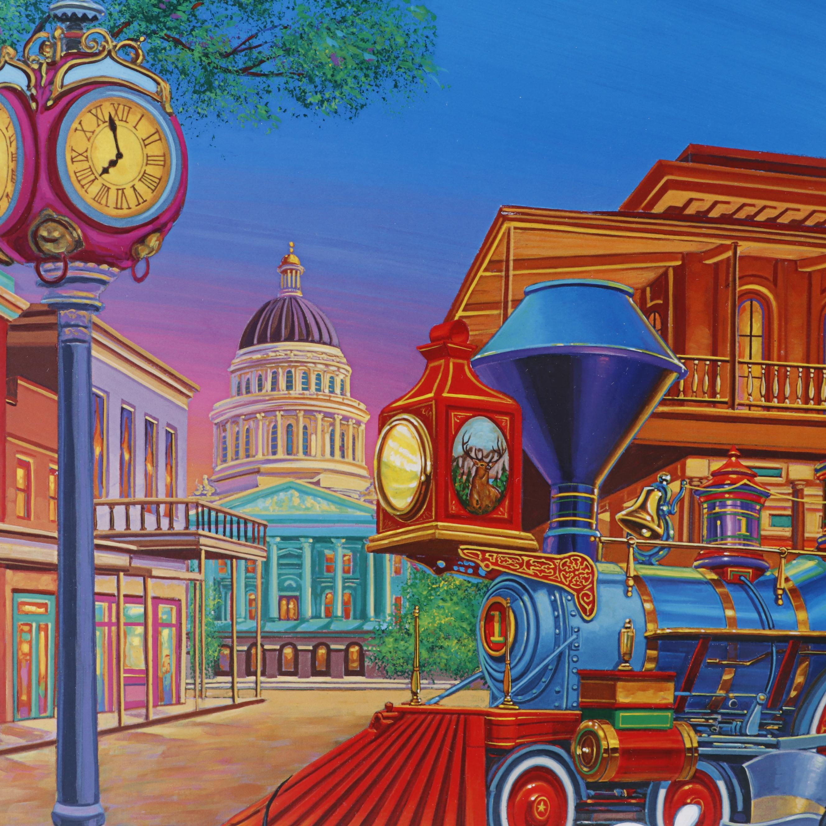 Manny Hernandez Offset Lithograph "Arriving in Style"