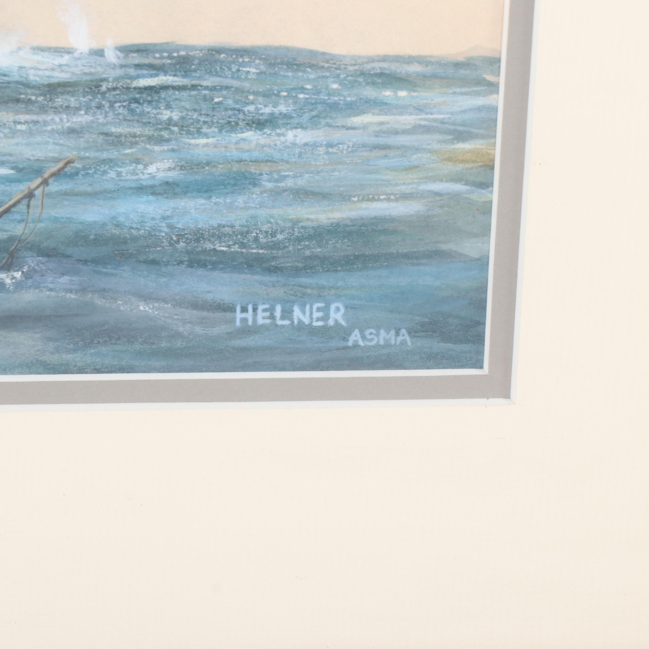 Al Helner Maritime Watercolor Painting
