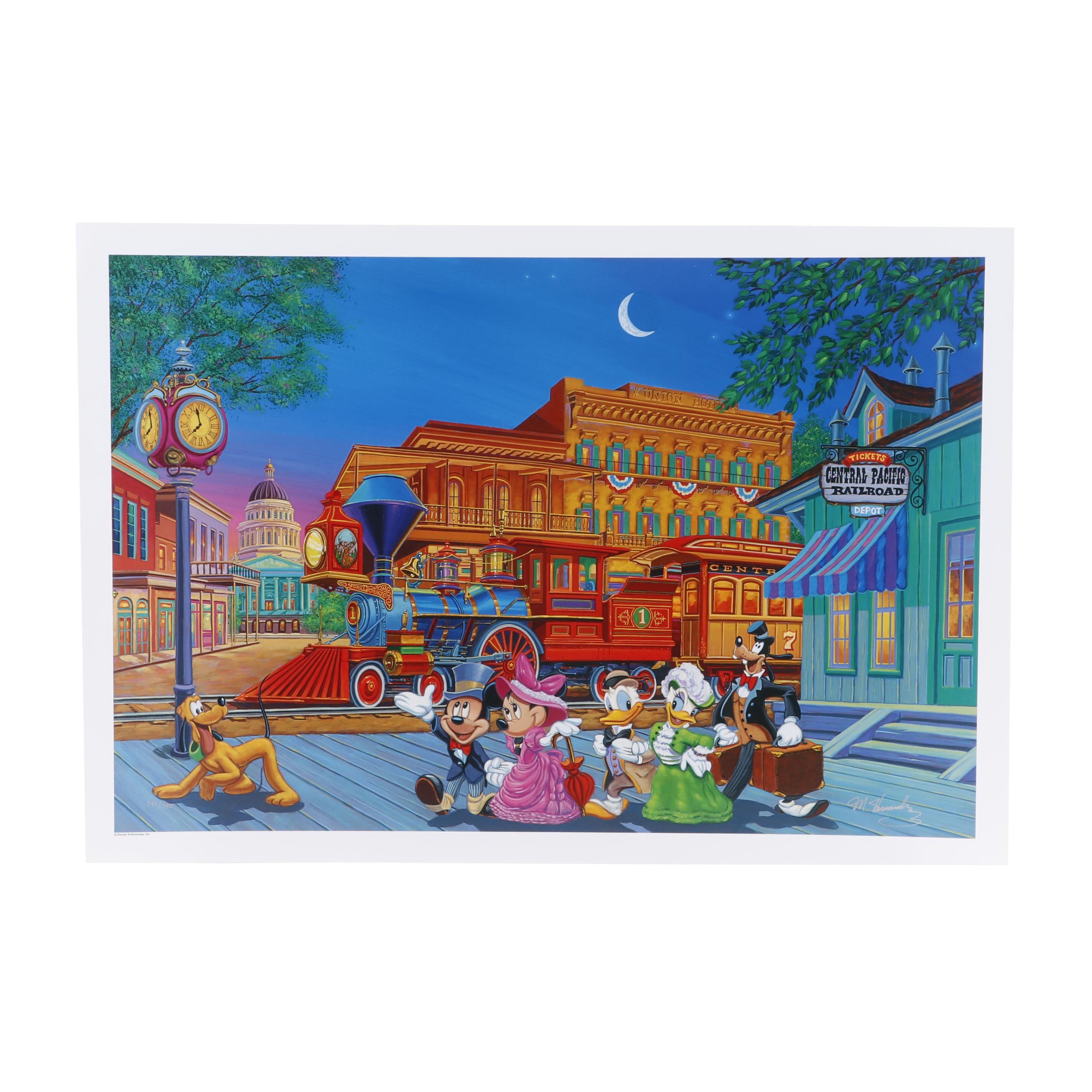 Manny Hernandez Offset Lithograph "Arriving in Style"