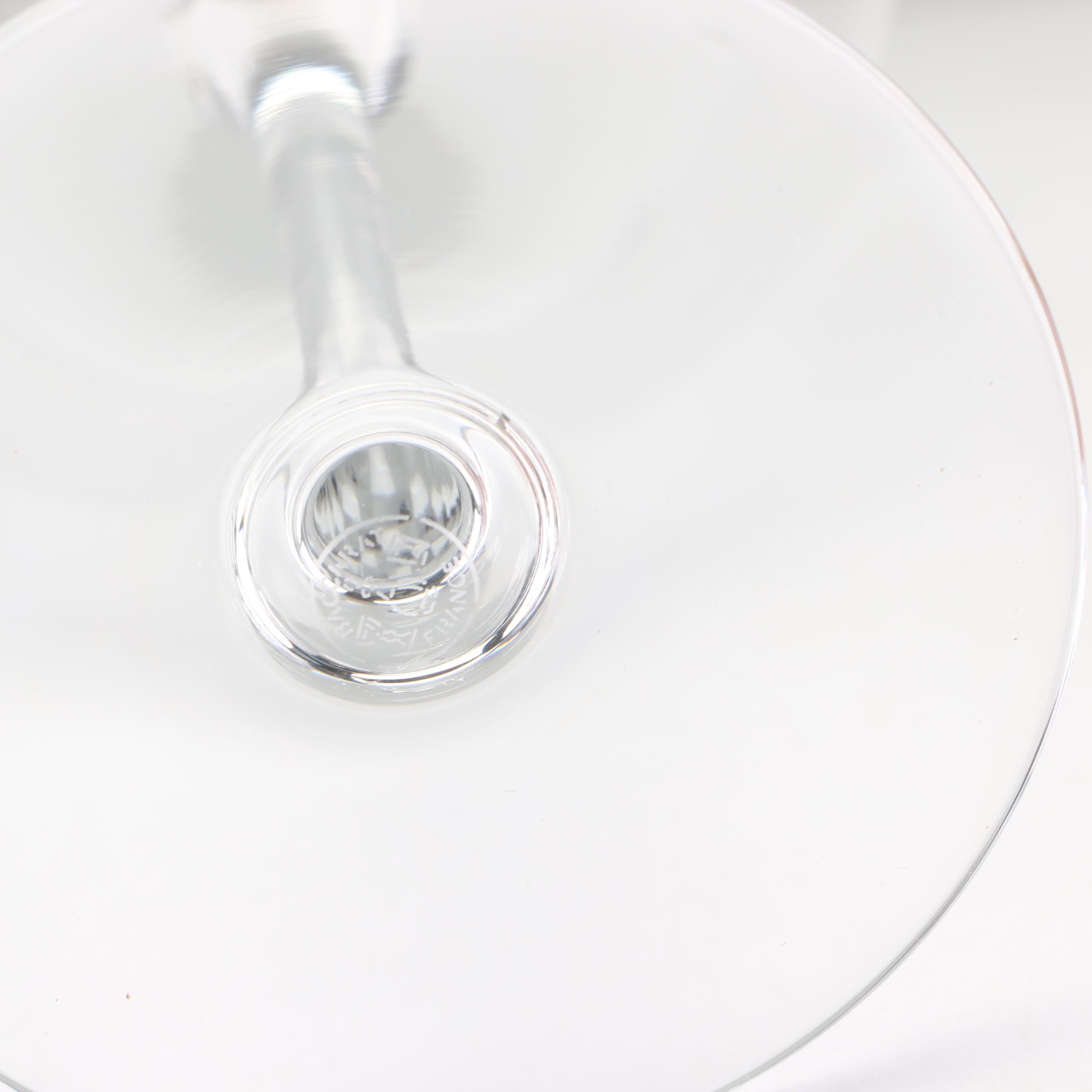 Baccarat "Pavilion" Wine Glasses, 1950s-1970s Vintage