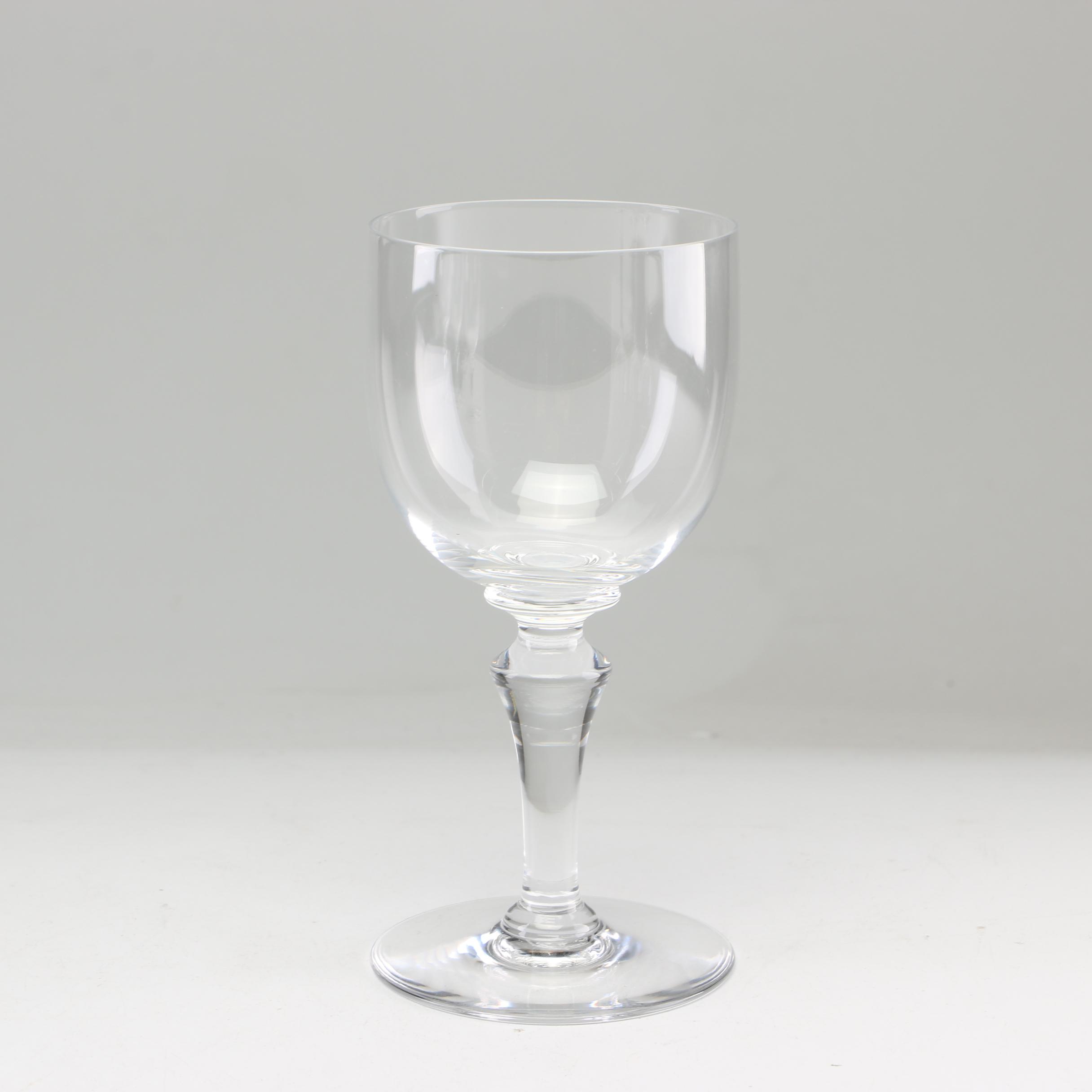 Baccarat "Normandie" Crystal Wine Clarets, 1950s-1970s Vintage