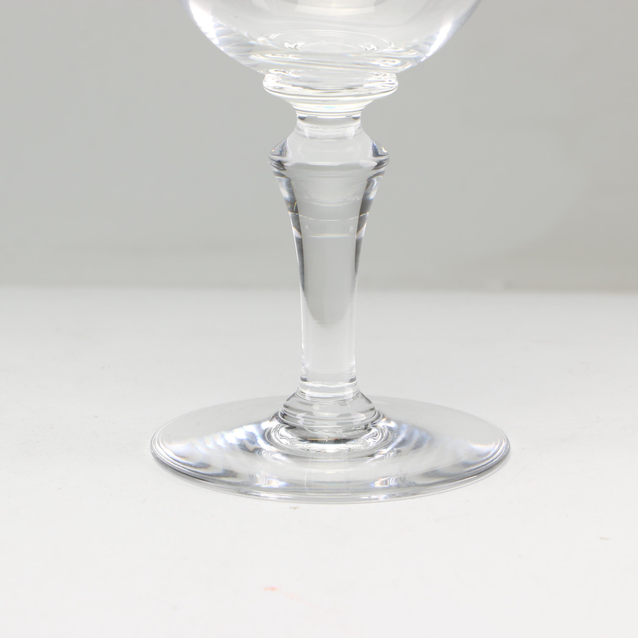 Baccarat "Normandie" Crystal Wine Clarets, 1950s-1970s Vintage