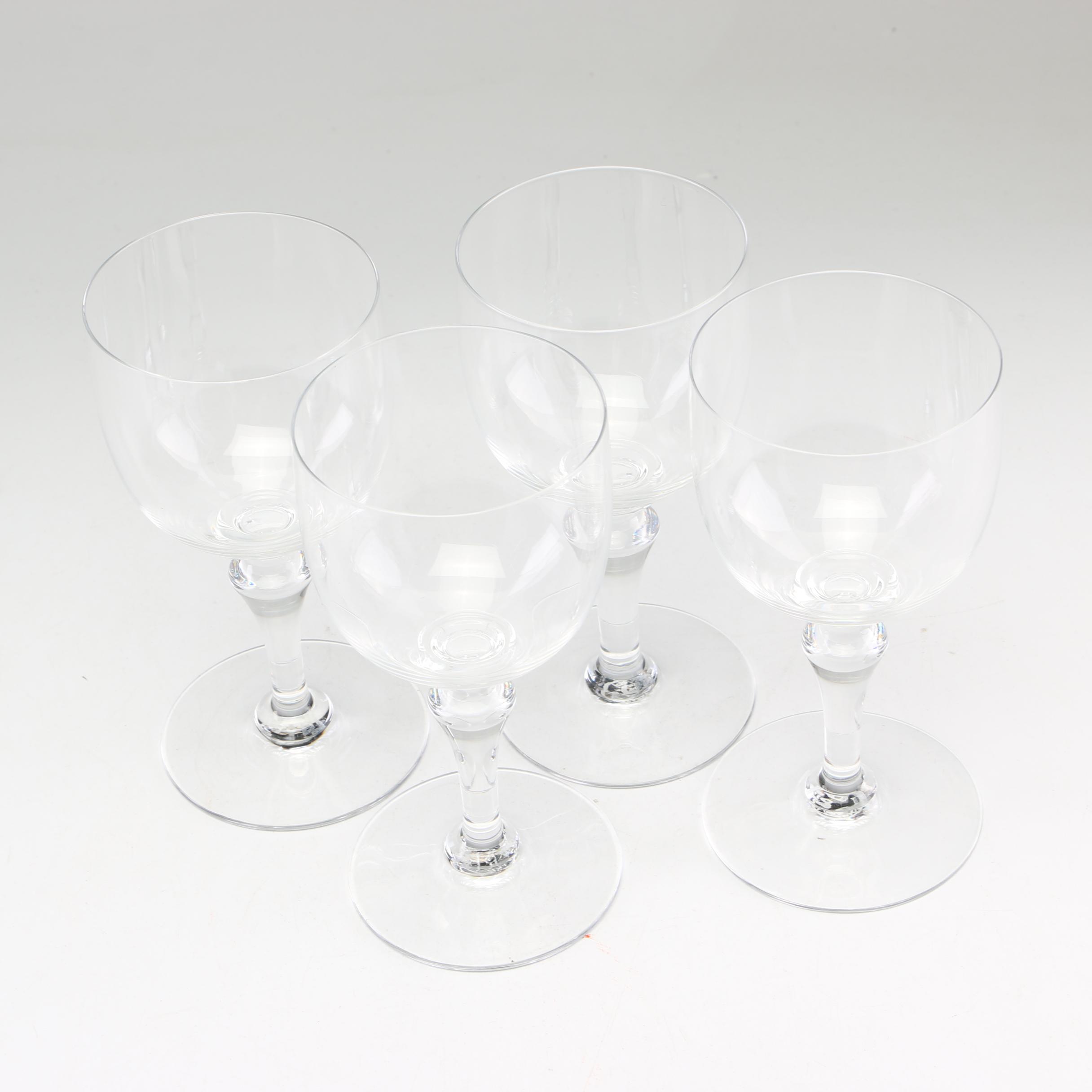 Baccarat "Normandie" Crystal Wine Clarets, 1950s-1970s Vintage