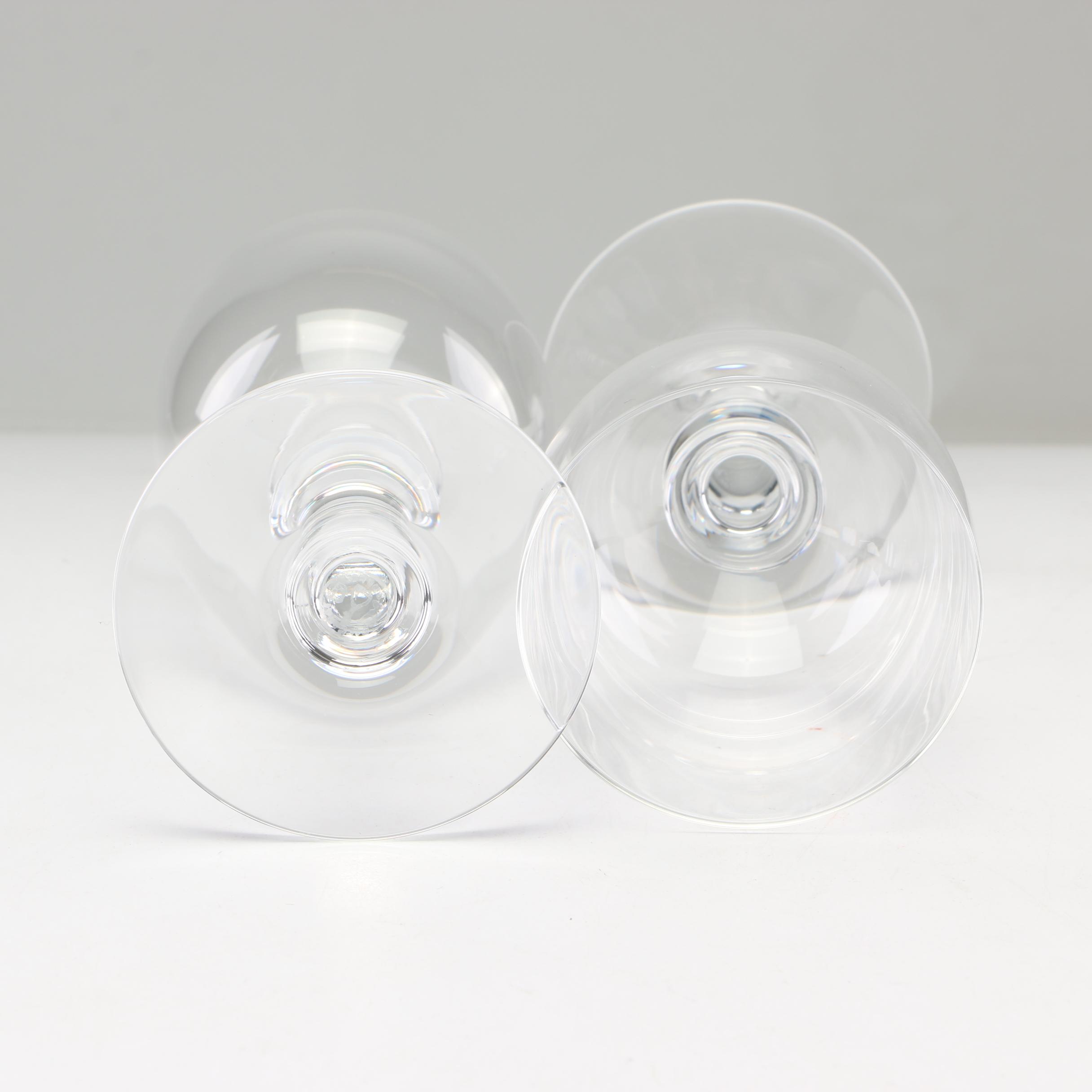 Baccarat "Normandie" Crystal Wine Clarets, 1950s-1970s Vintage