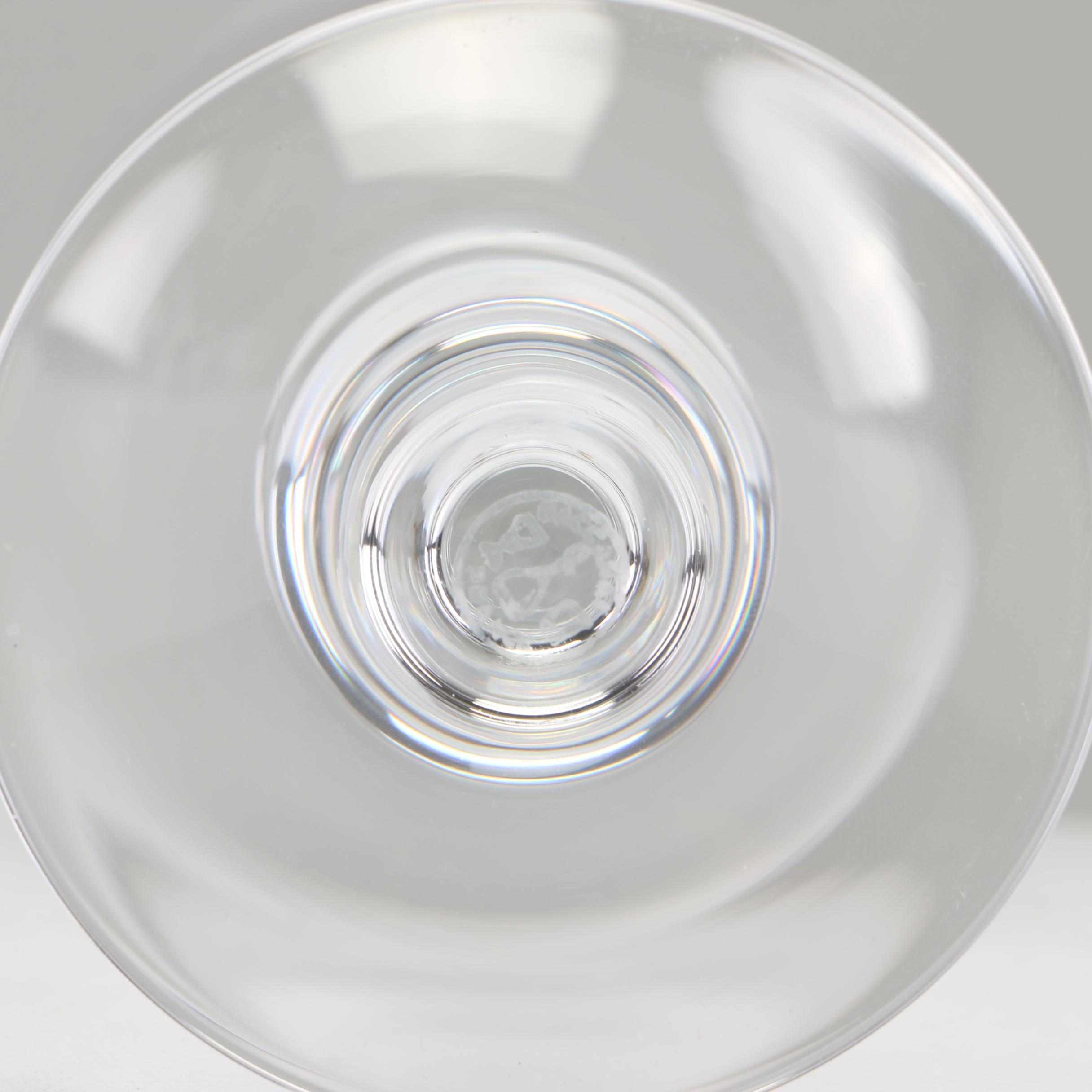 Baccarat "Normandie" Crystal Wine Clarets, 1950s-1970s Vintage