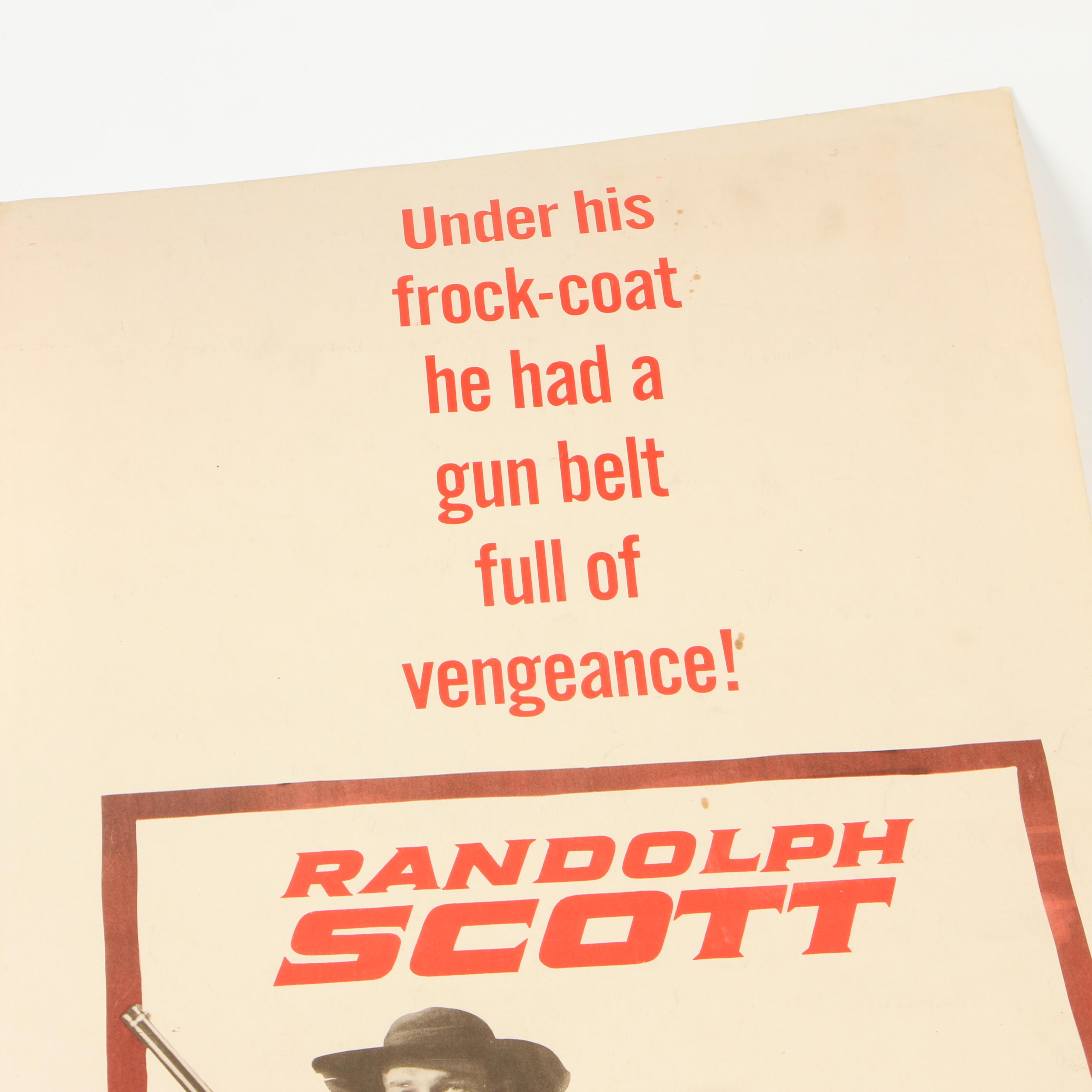 "High Noon" and "Shoot-Out at Medicine Bend" Movie Posters, 1950s Vintage