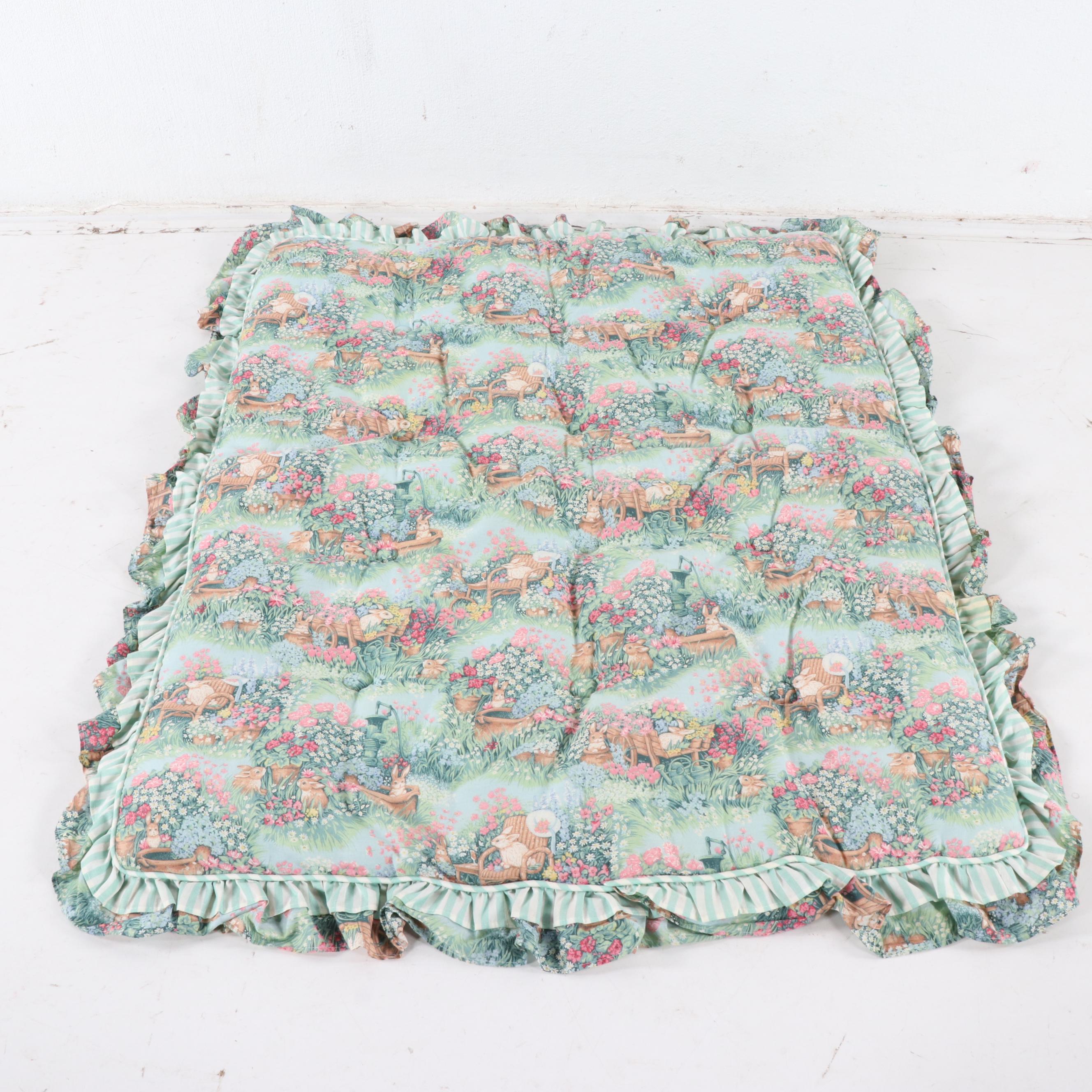 Judi's Rabbit and Garden Motif Crib Bedding Set