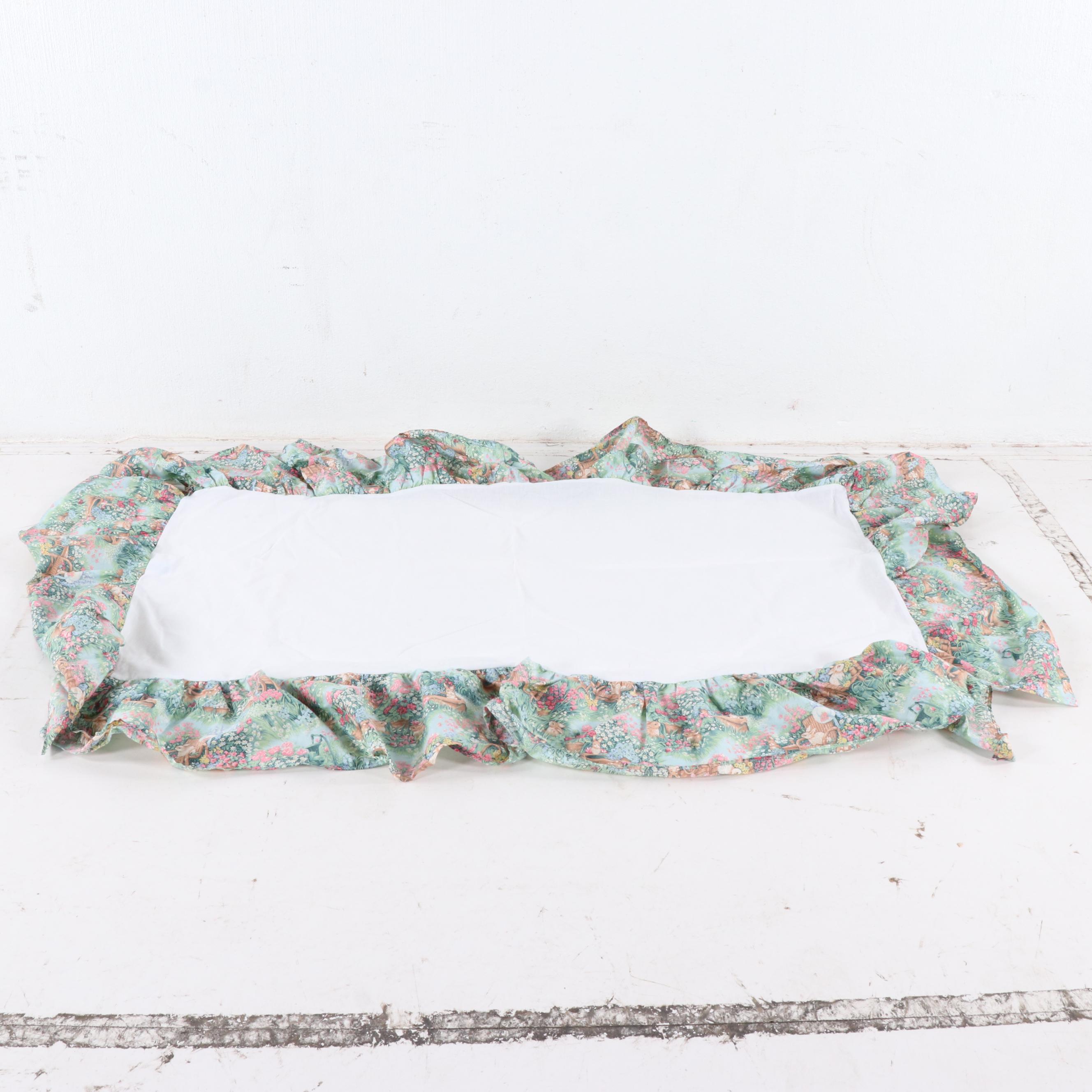 Judi's Rabbit and Garden Motif Crib Bedding Set