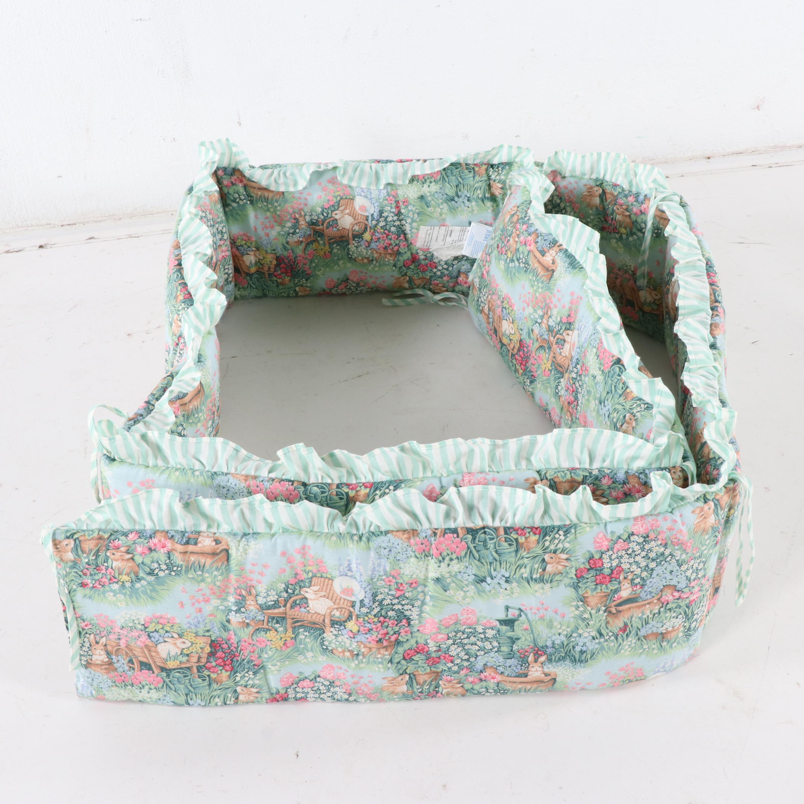 Judi's Rabbit and Garden Motif Crib Bedding Set