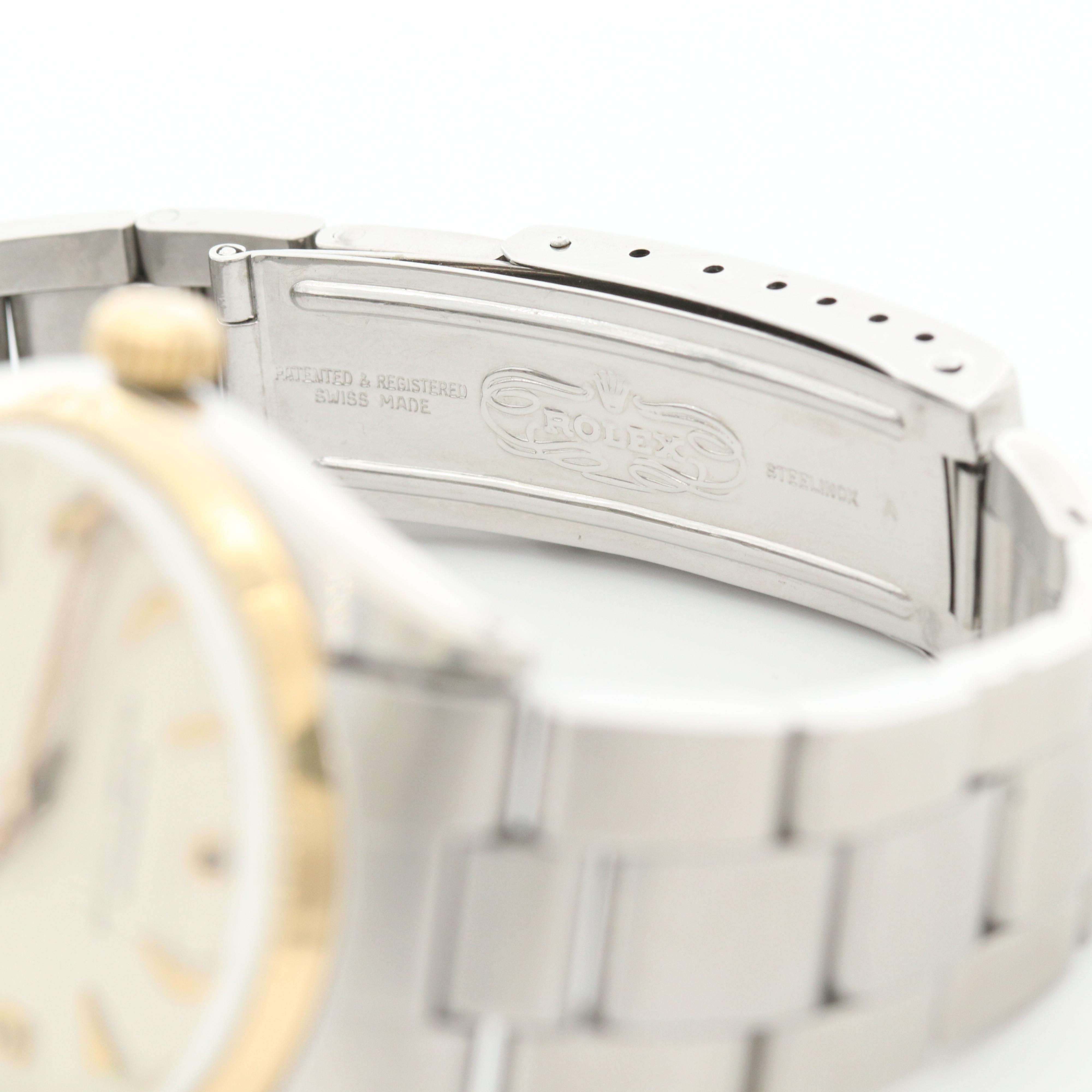 Vintage Rolex Oyster Perpetual 18K Yellow Gold and Stainless Steel Watch