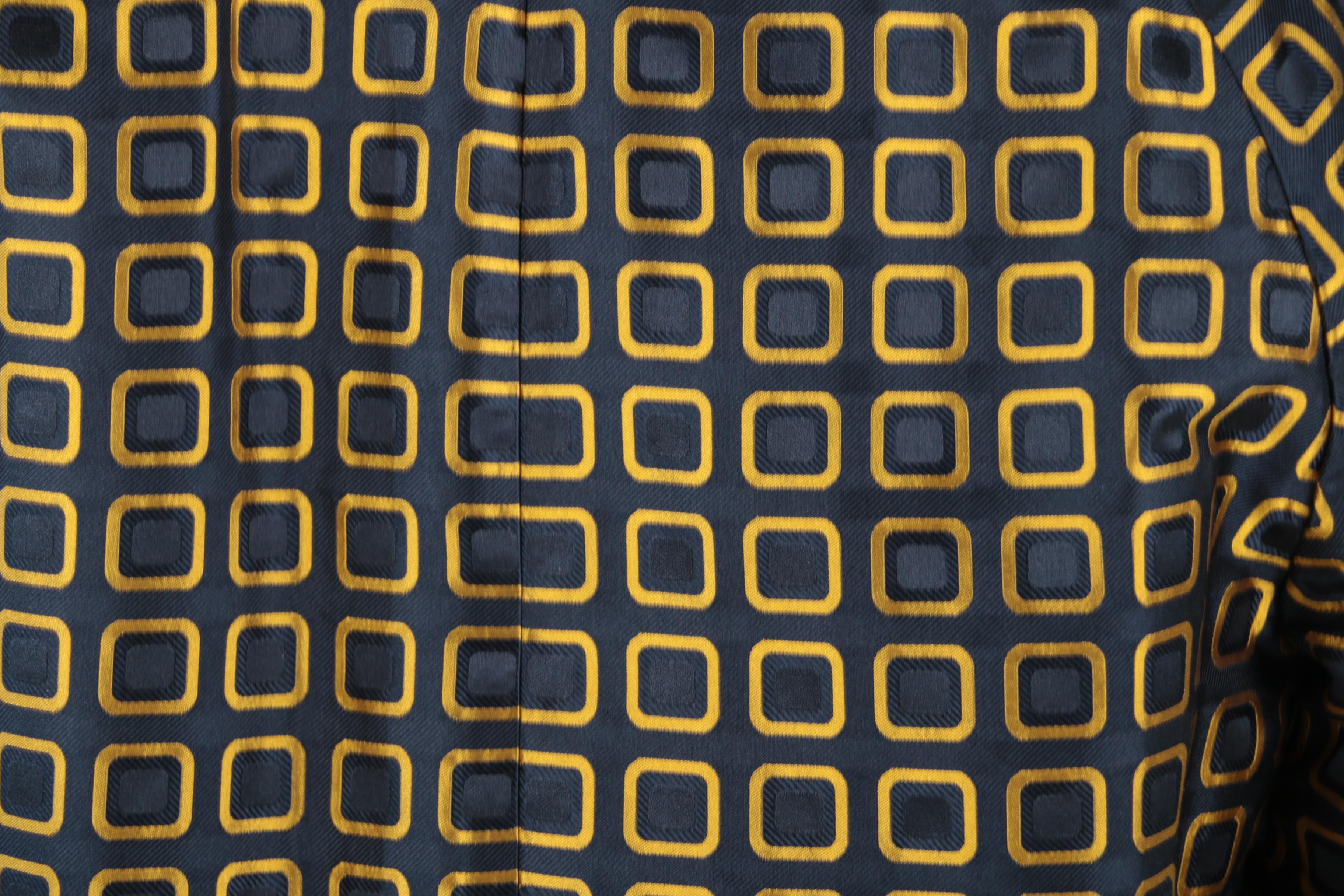 Men's Prada Holliday & Brown Print Woven Silk Jacket