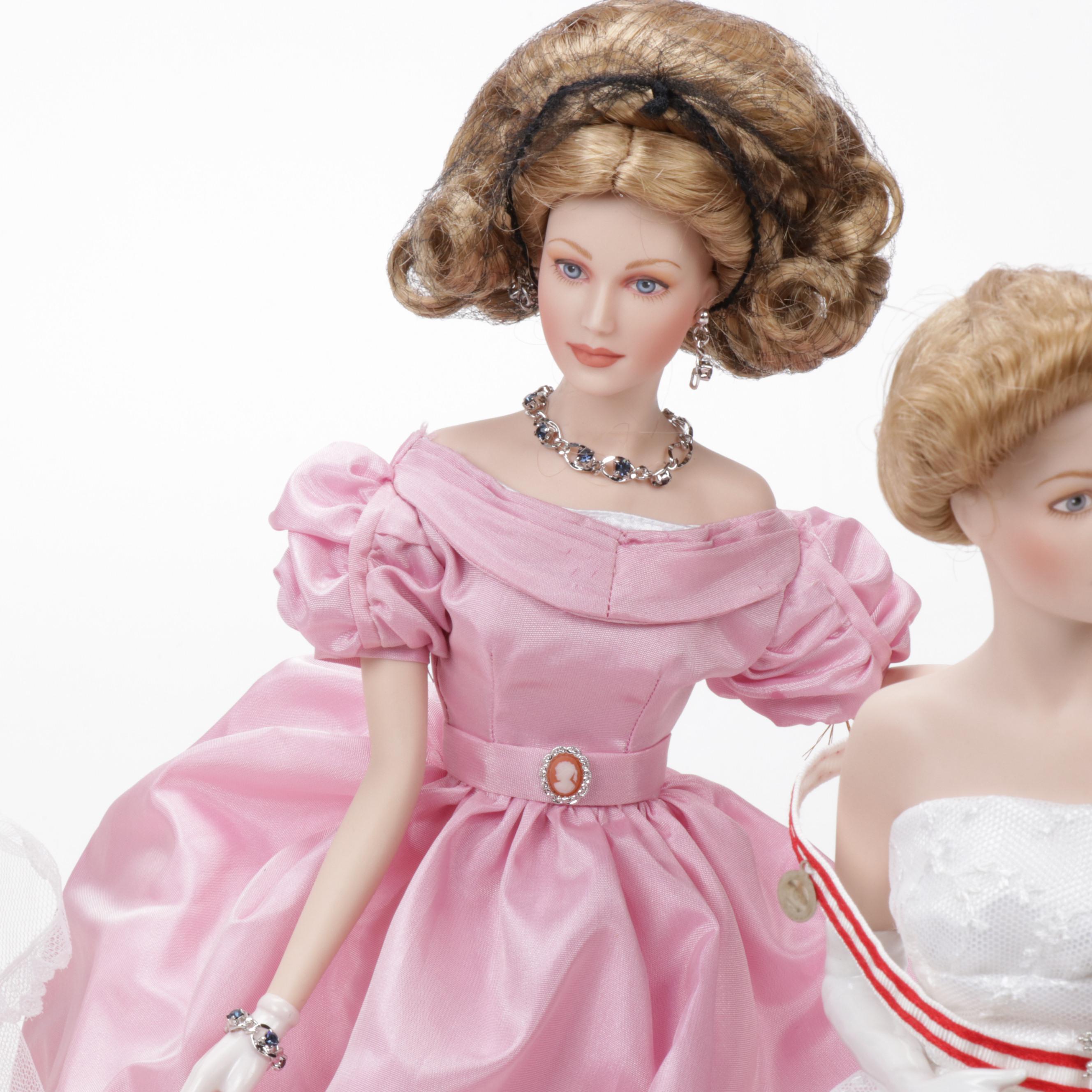 Franklin Mint "Heirloom" Princess Grace Doll Collection