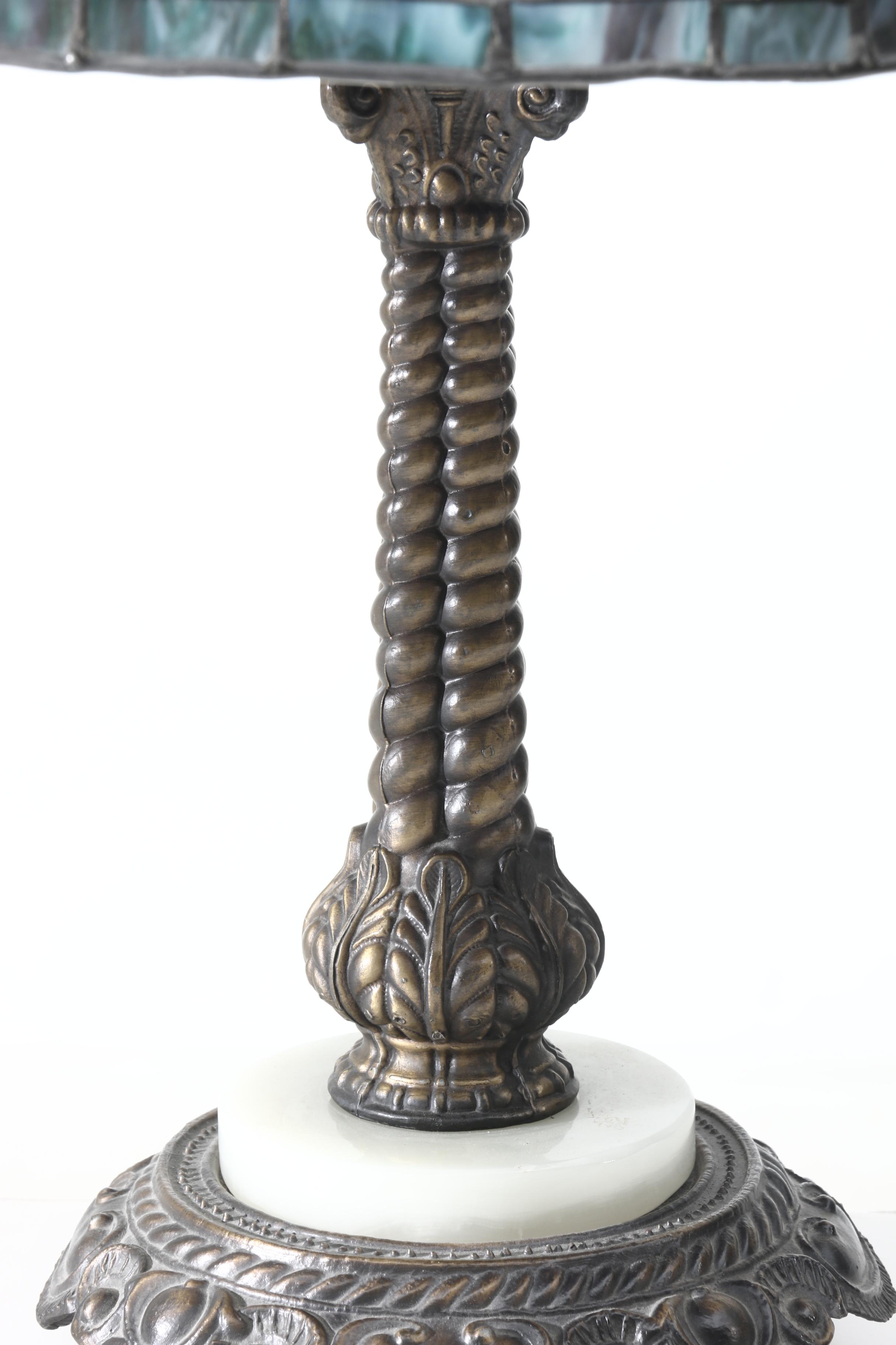 Tiffany Style Dragonfly Table Lamp, Early 20th Century and Later
