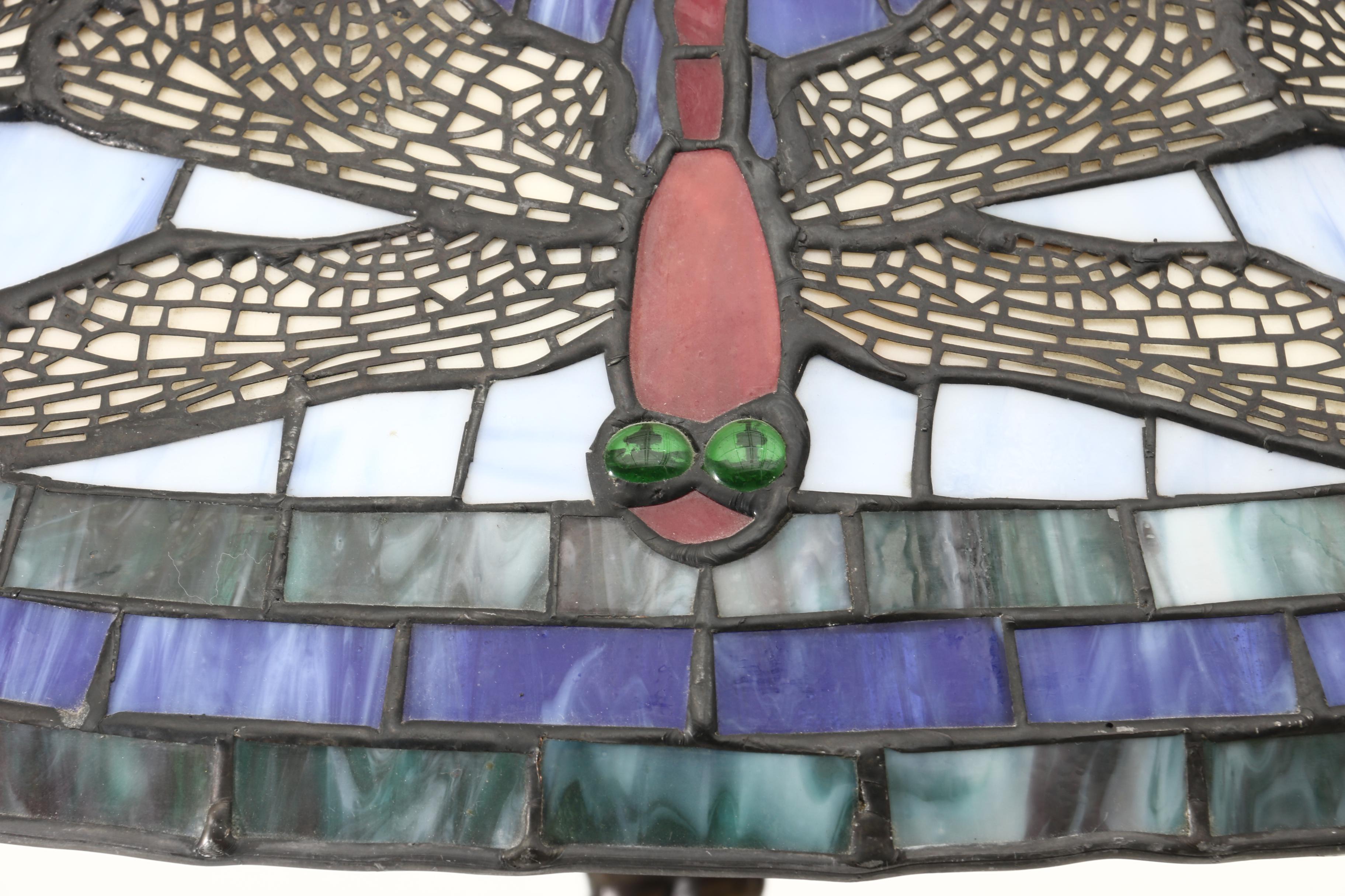 Tiffany Style Dragonfly Table Lamp, Early 20th Century and Later