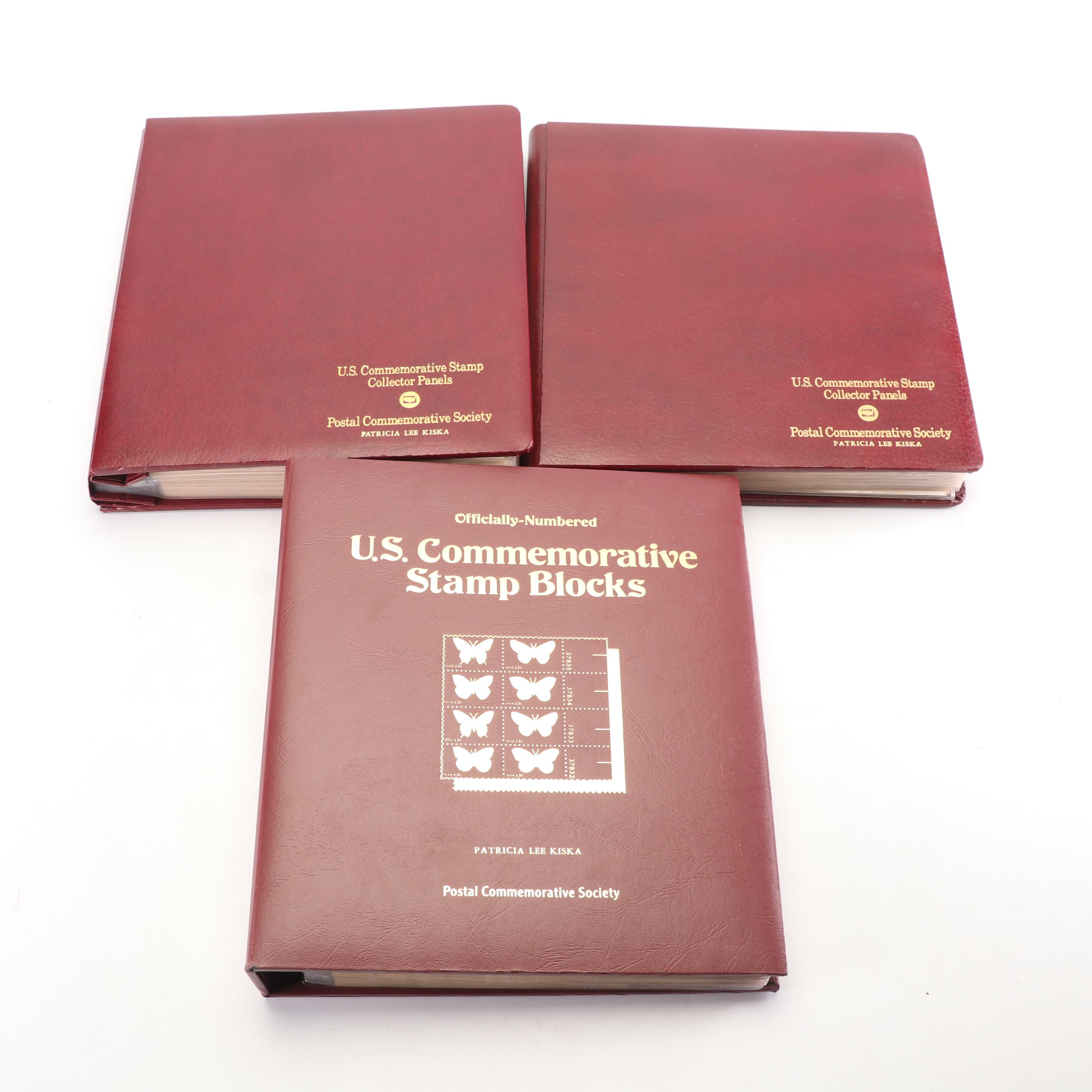 U.S. Commemorative Stamp Collectors Panels and Blocks Collection