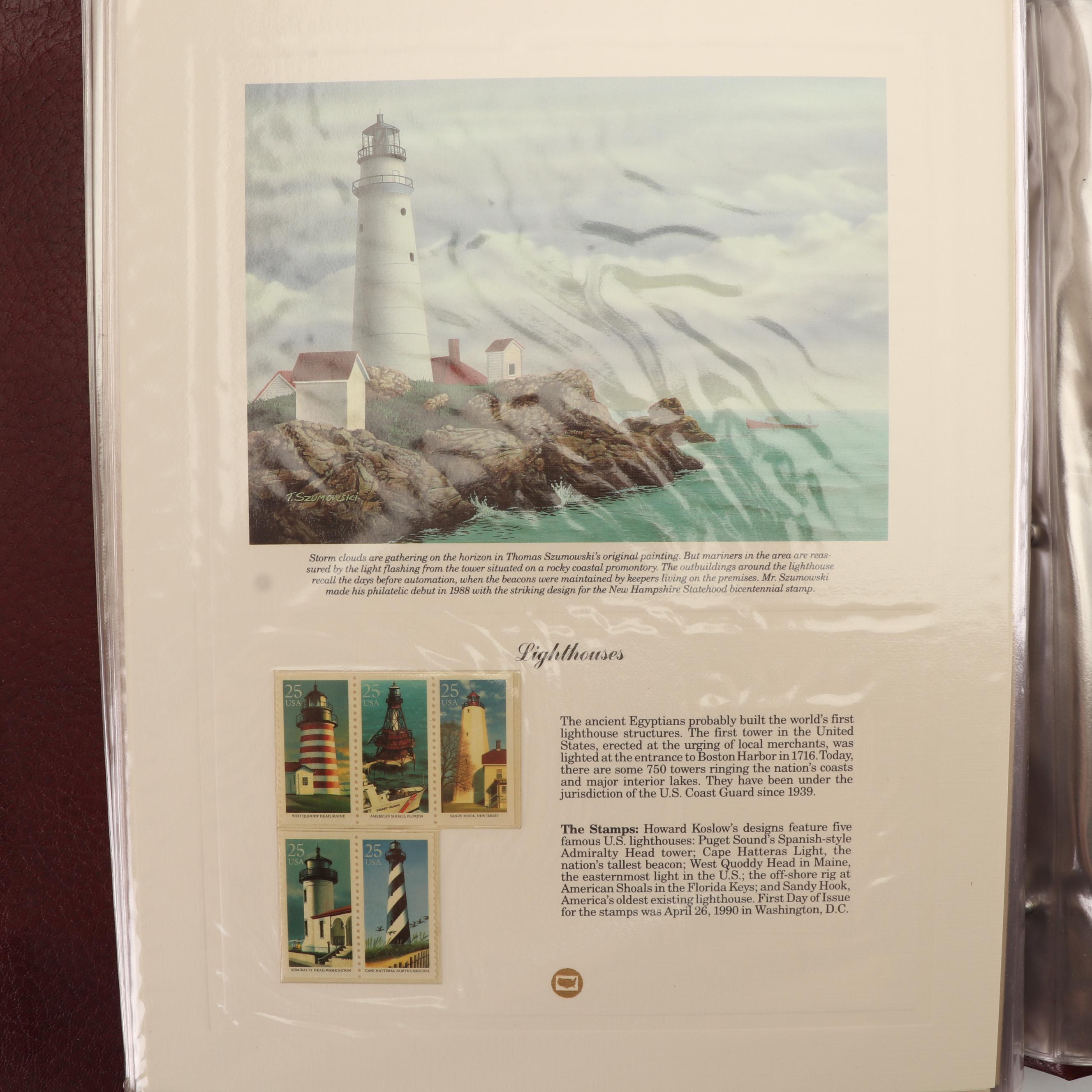 U.S. Commemorative Stamp Collectors Panels and Blocks Collection