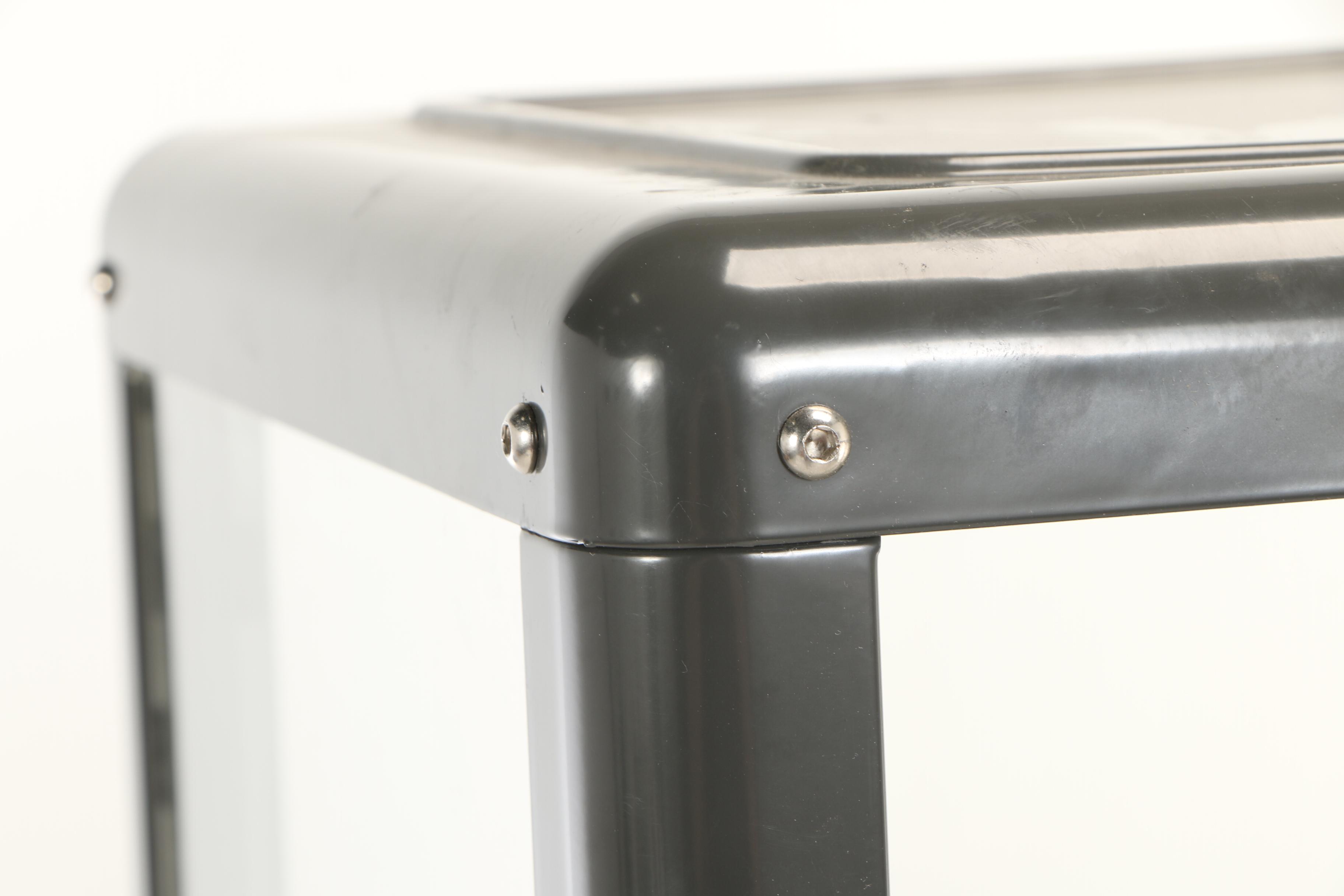 Gray Metal Apothecary Cabinet, Contemporary